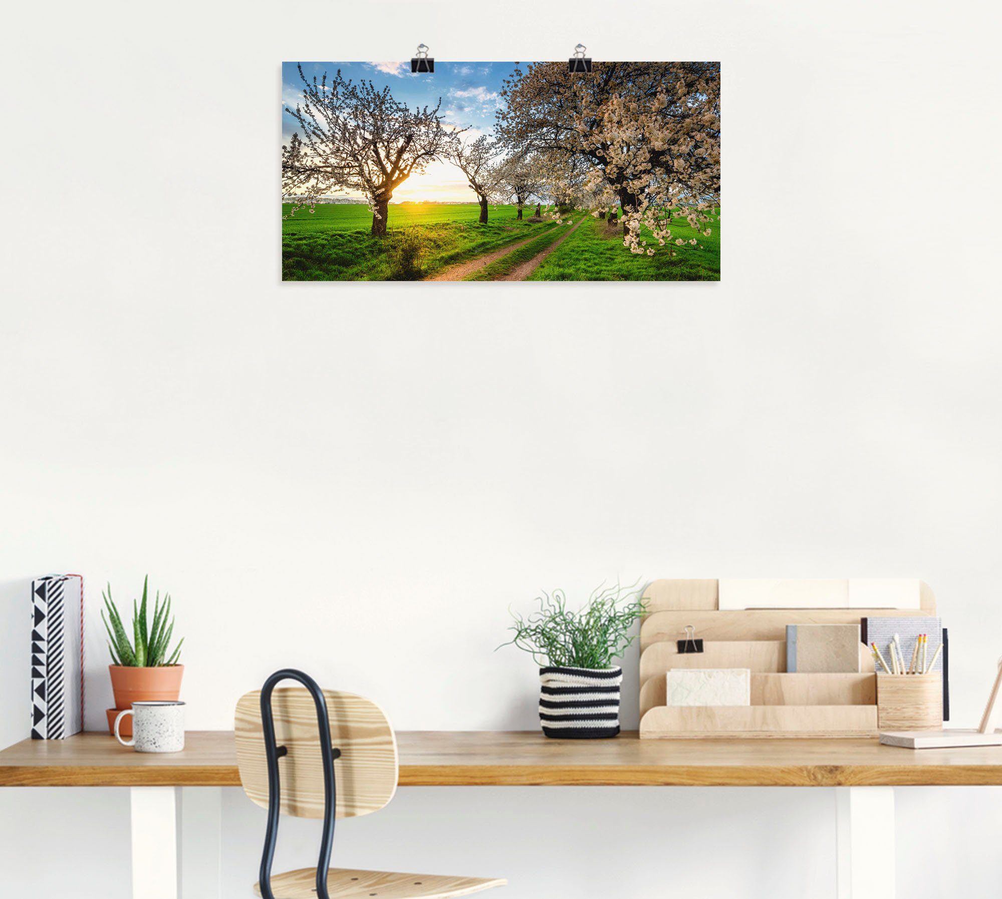 Artland Artprint Kersensteegje als artprint op linnen, poster, muursticker in verschillende maten