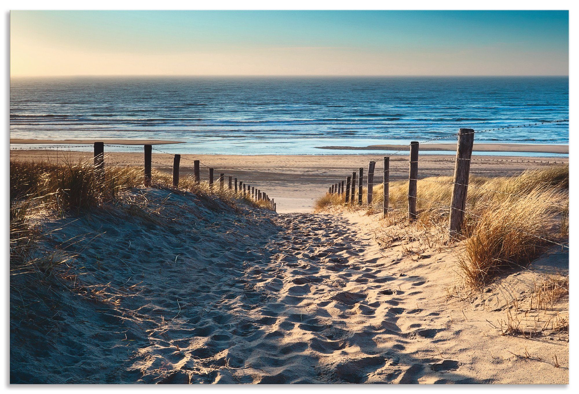 Artland Keukenwand Weg naar het Noordzeestrand zonsondergang zelfklevend in vele maten - spatscherm keuken achter kookplaat en spoelbak als wandbescherming tegen vet, water en vuil