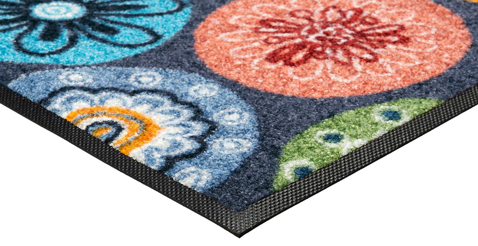 wash+dry by Kleen-Tex Loper Coralis Inloopmatten, antislip, geschikt voor binnen en buiten, wasbaar