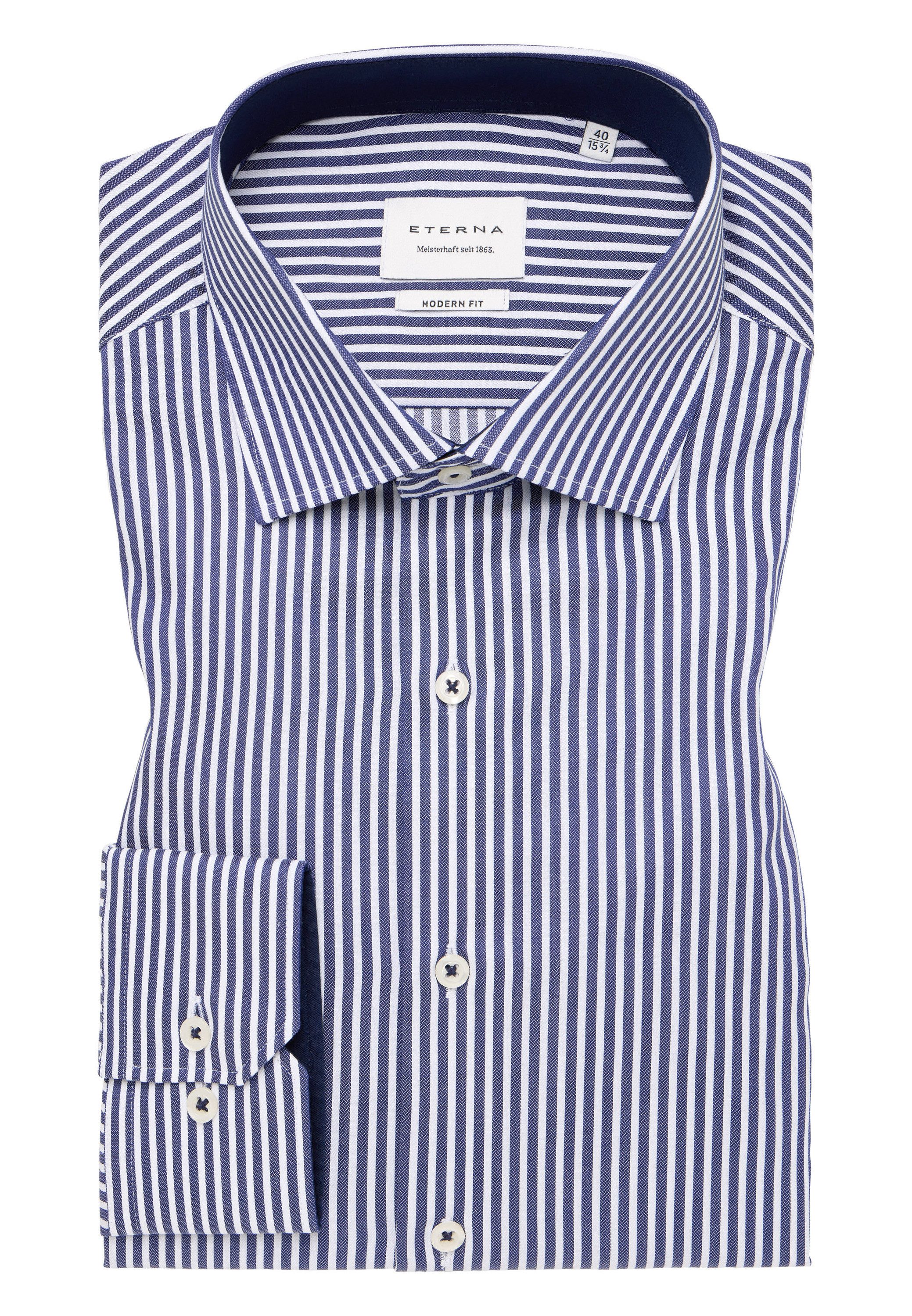 Eterna Overhemd met lange mouwen MODERN FIT NON IRON (strijkvrij)