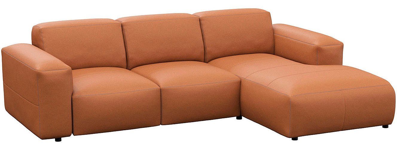 FLEXLUX Hoekbank Lucera Chaise longue rechts of links, L-vorm, comfortabel