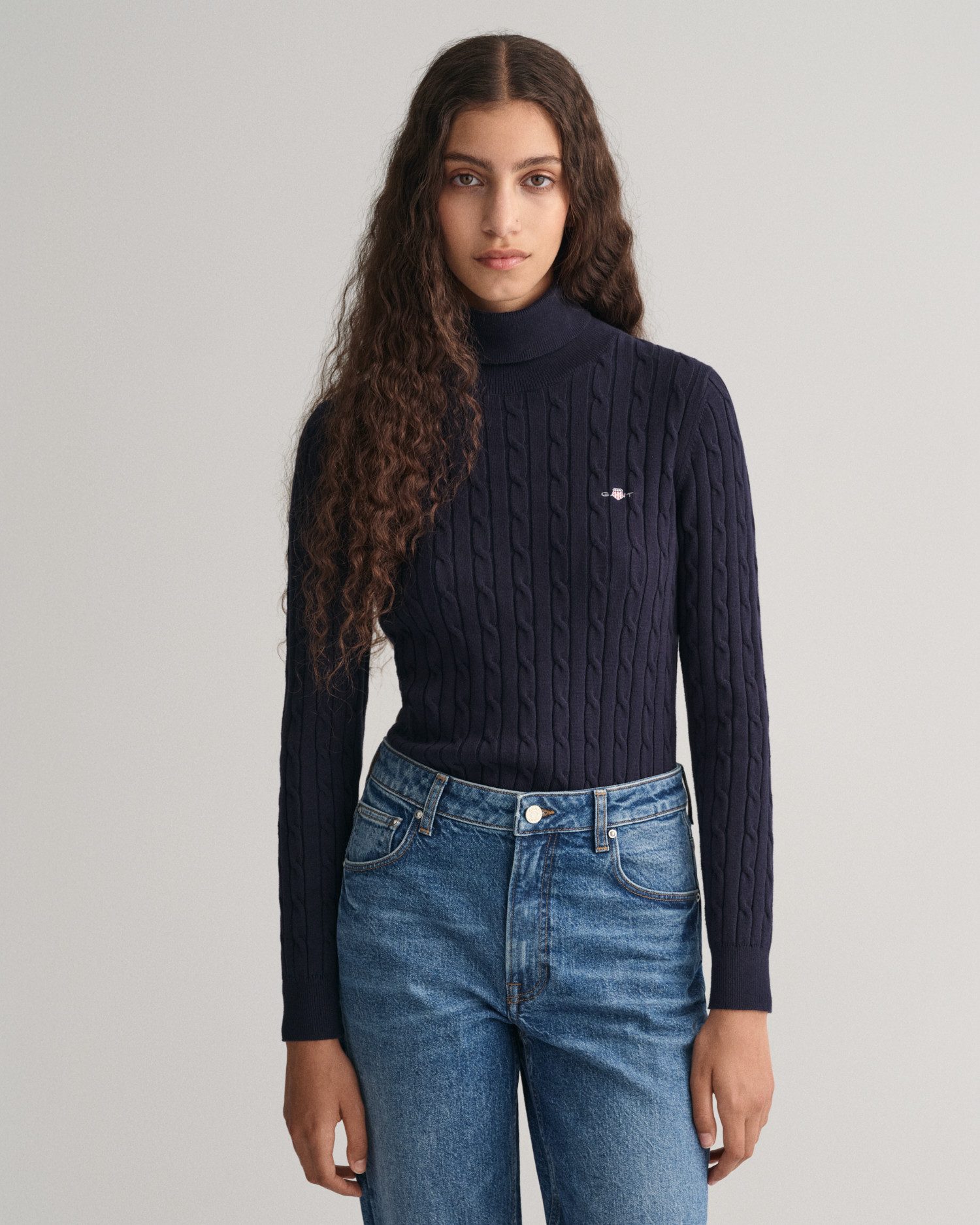 Gant Coltrui STRETCH COTTON CABLE TURTLENECK