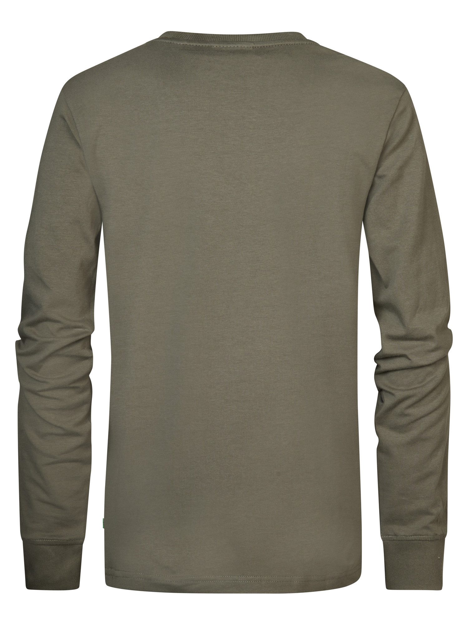 Petrol Industries Shirt met lange mouwen met reliëf op de borst