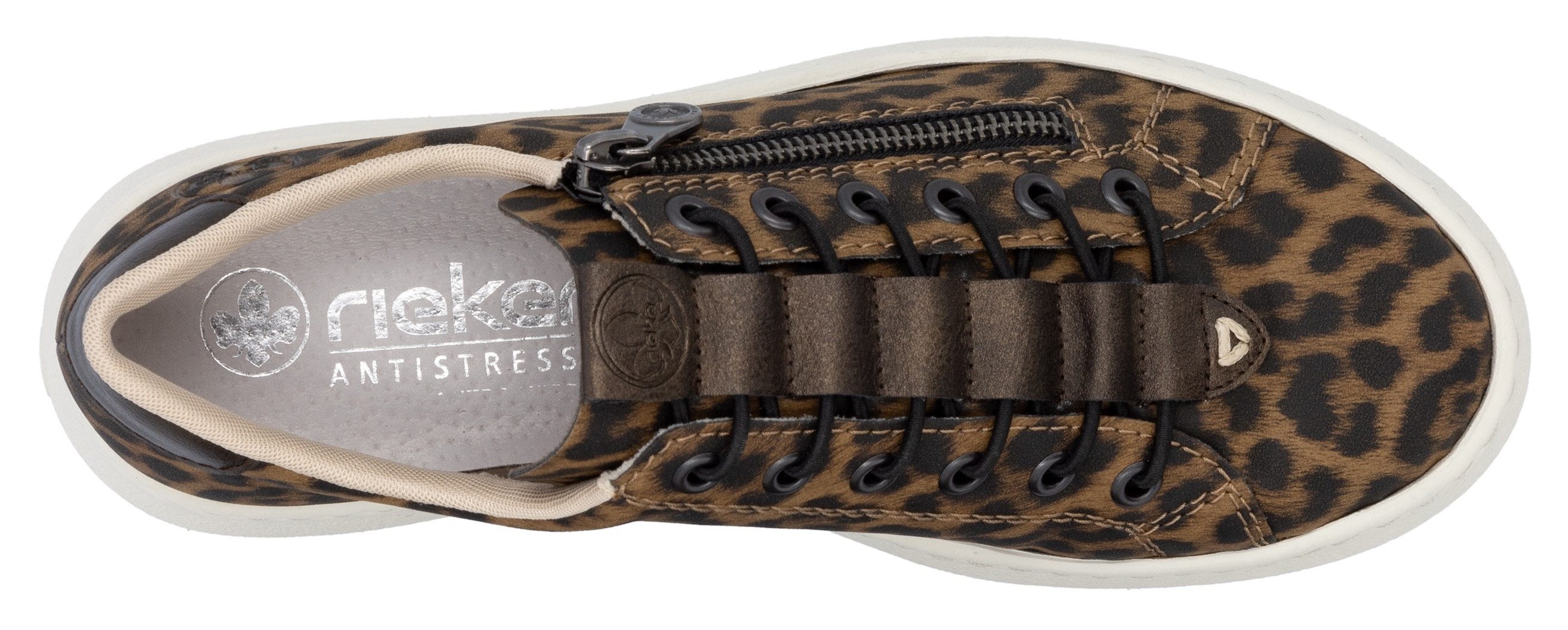 Rieker Plateausneakers Sneaker, slip-on sneaker, slipper met schachtvoering