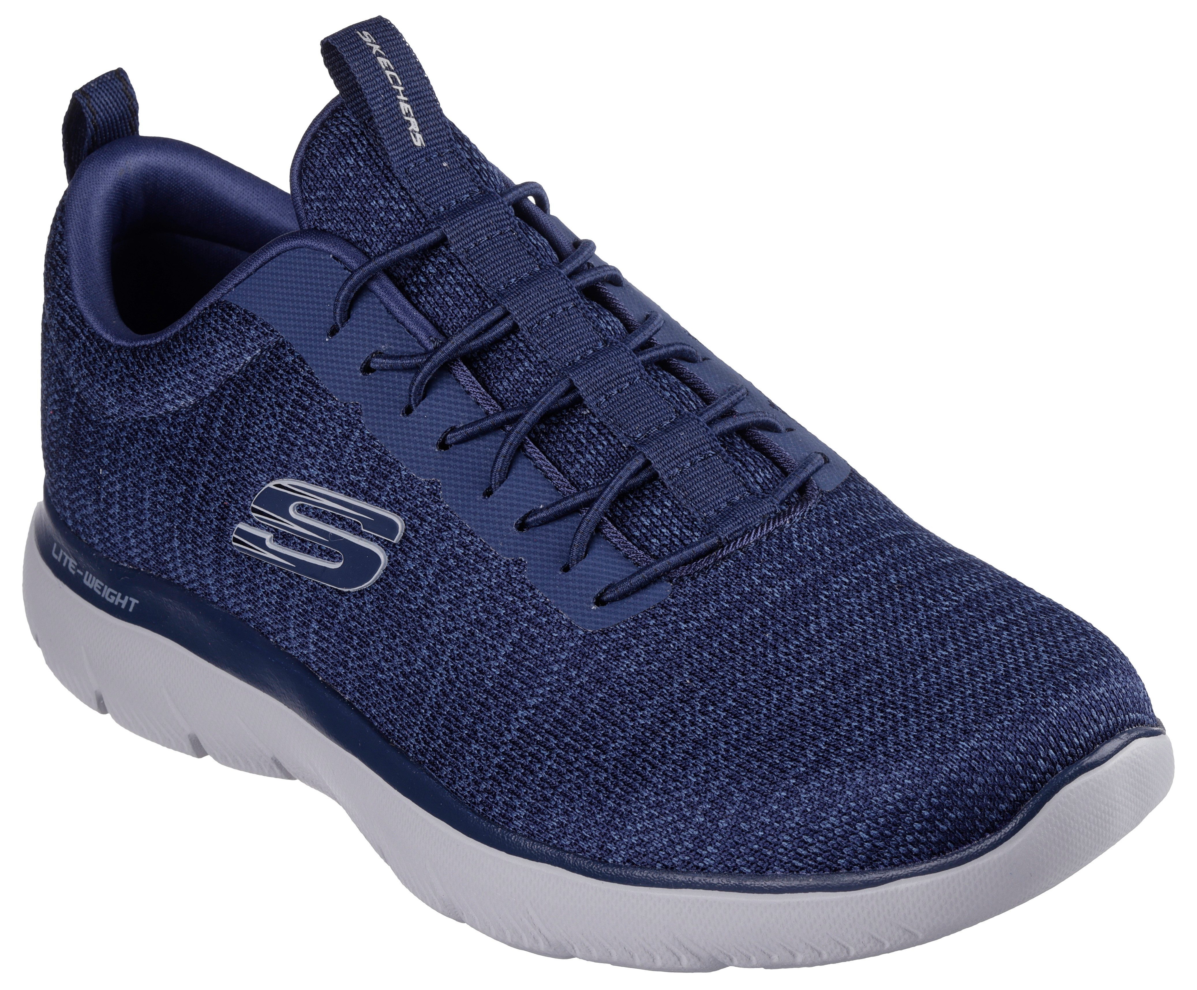 Skechers Slip-on sneakers SUMMITS- slippers vrijetijdsschoen halve schoen met elastische veters