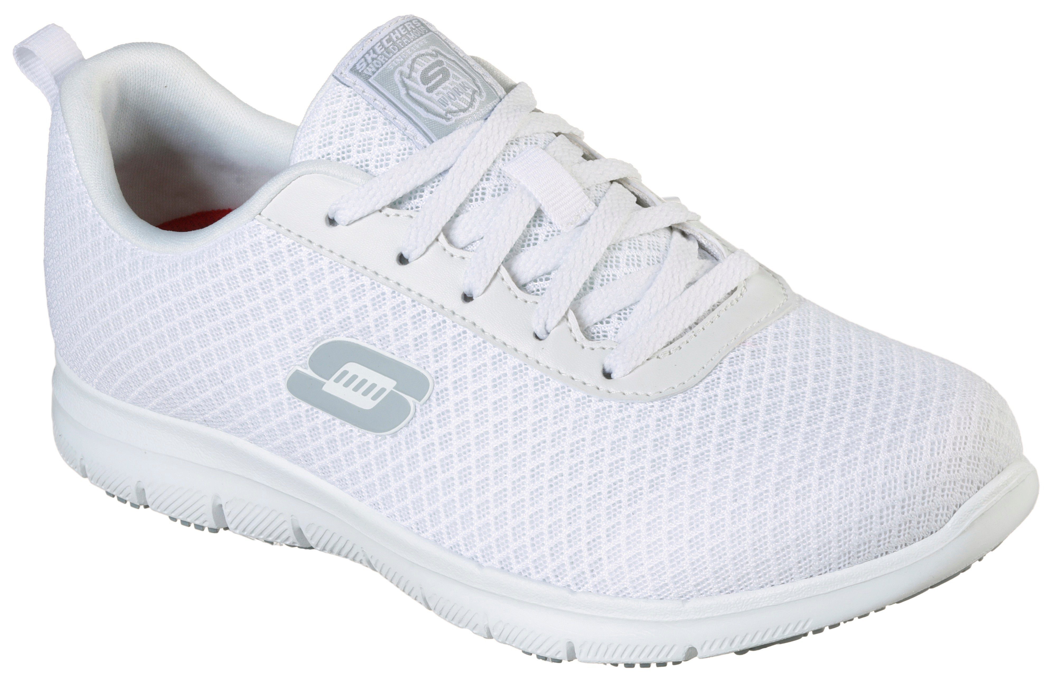 Skechers Werkschoenen Ghenter-Bronaugh veterschoenen met prettige skechers memory-foam binnenzool