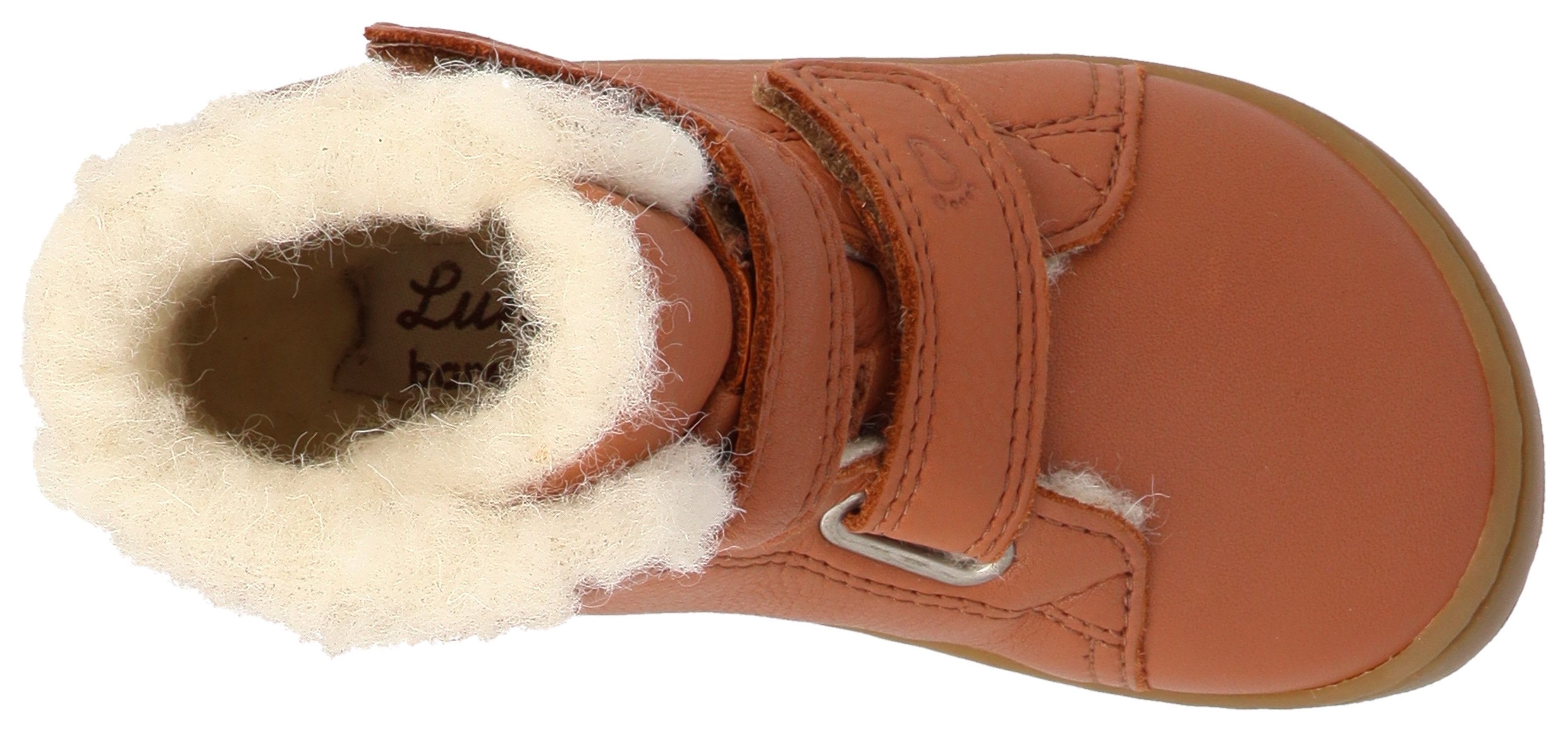 Lurchi Barefootschoenen Nik Barefoot , klittenbandschoenen met warme voering, maat sjabloon te downloaden