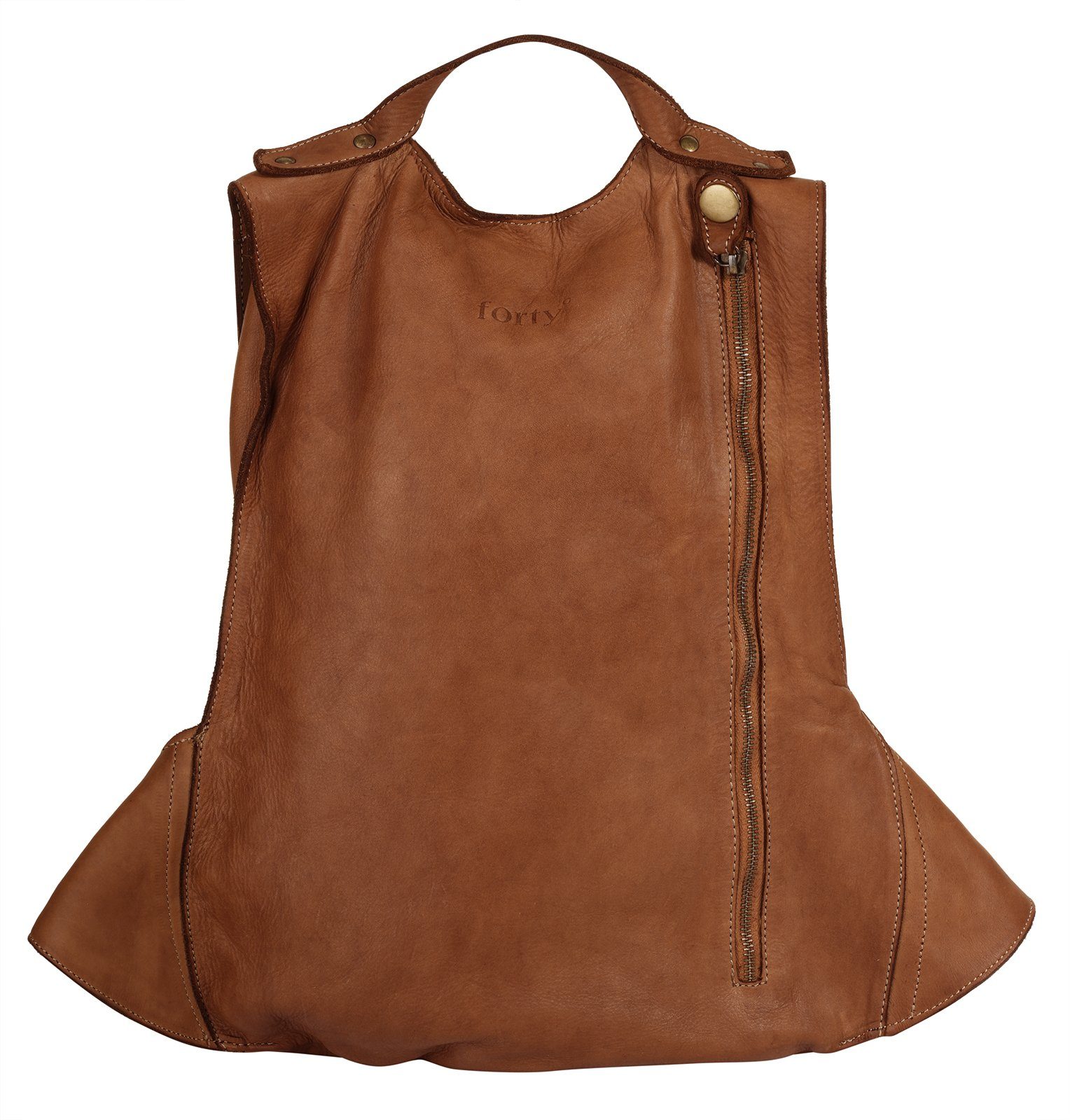 Forty Degrees Rugzak echt leer, made in italy