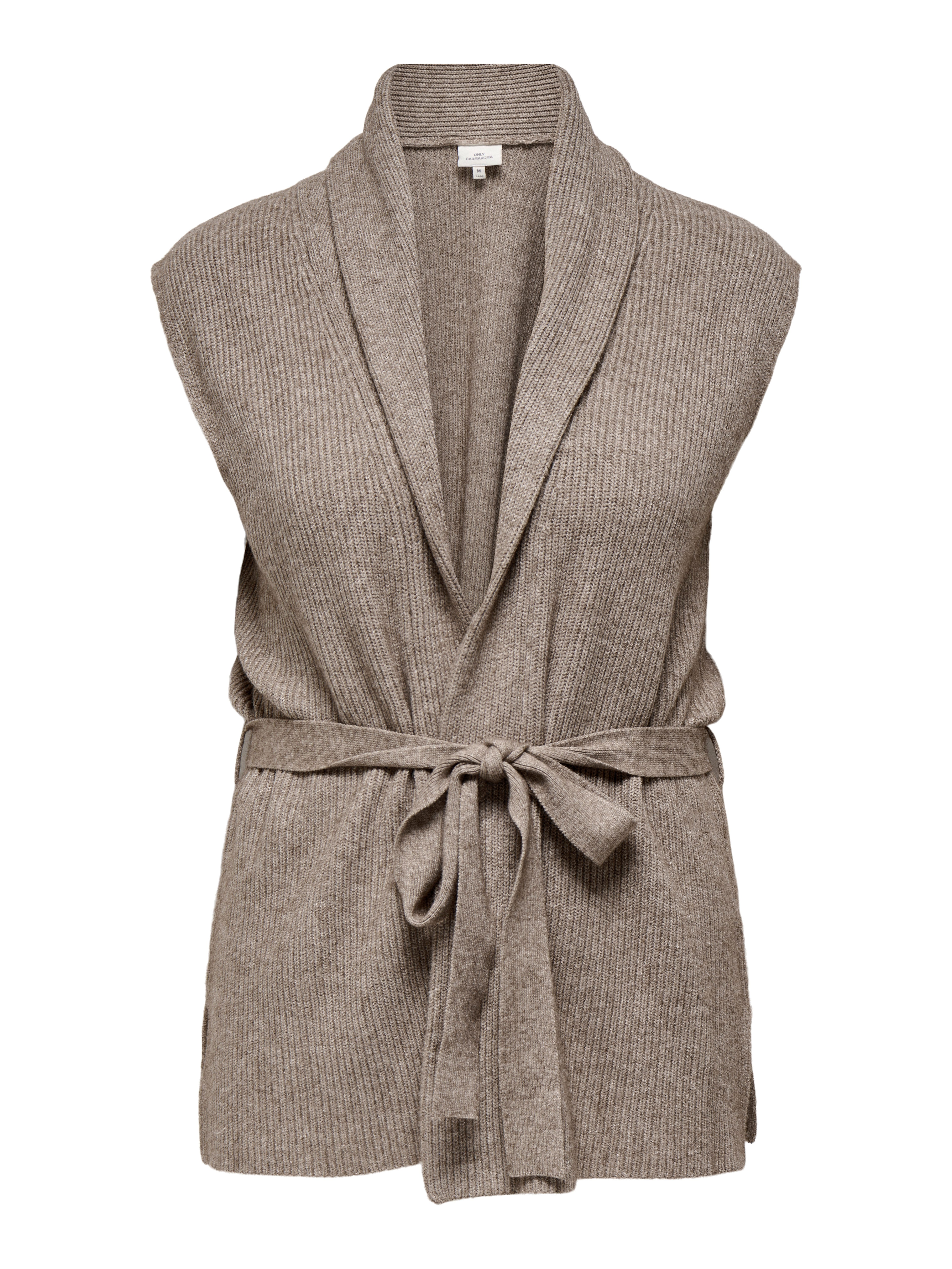 ONLY CARMAKOMA Mouwloos vest CARKATIA SL RIB WRAP VEST KNT