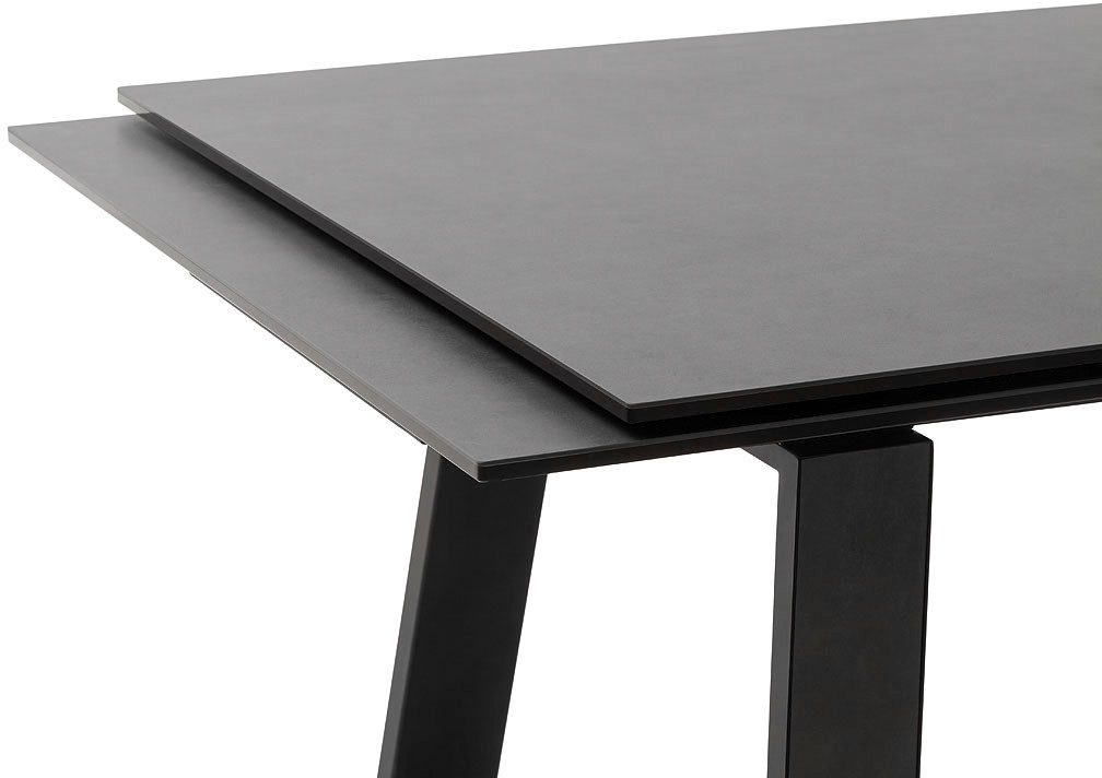 MCA furniture Eettafel NARBONNE onderstel tafel 200-300 cm Keramiek, metaal, eindschuif, uittrekbaar, tafelblad 13 mm, 10-12 personen