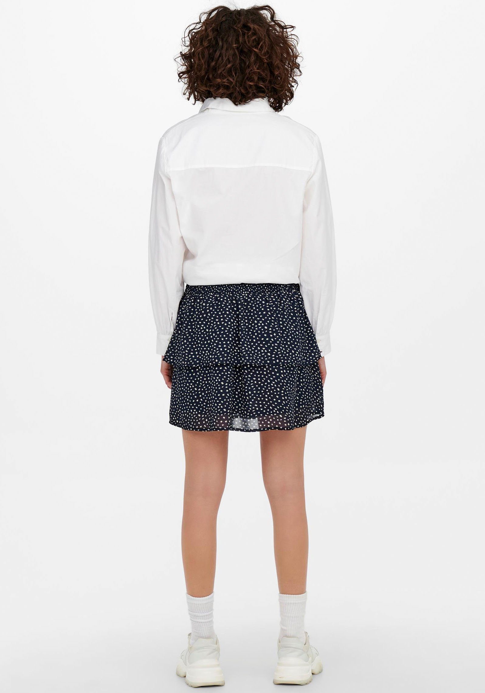 Only Minirok ONLANN STAR LAYERED SMOCK SKIRT