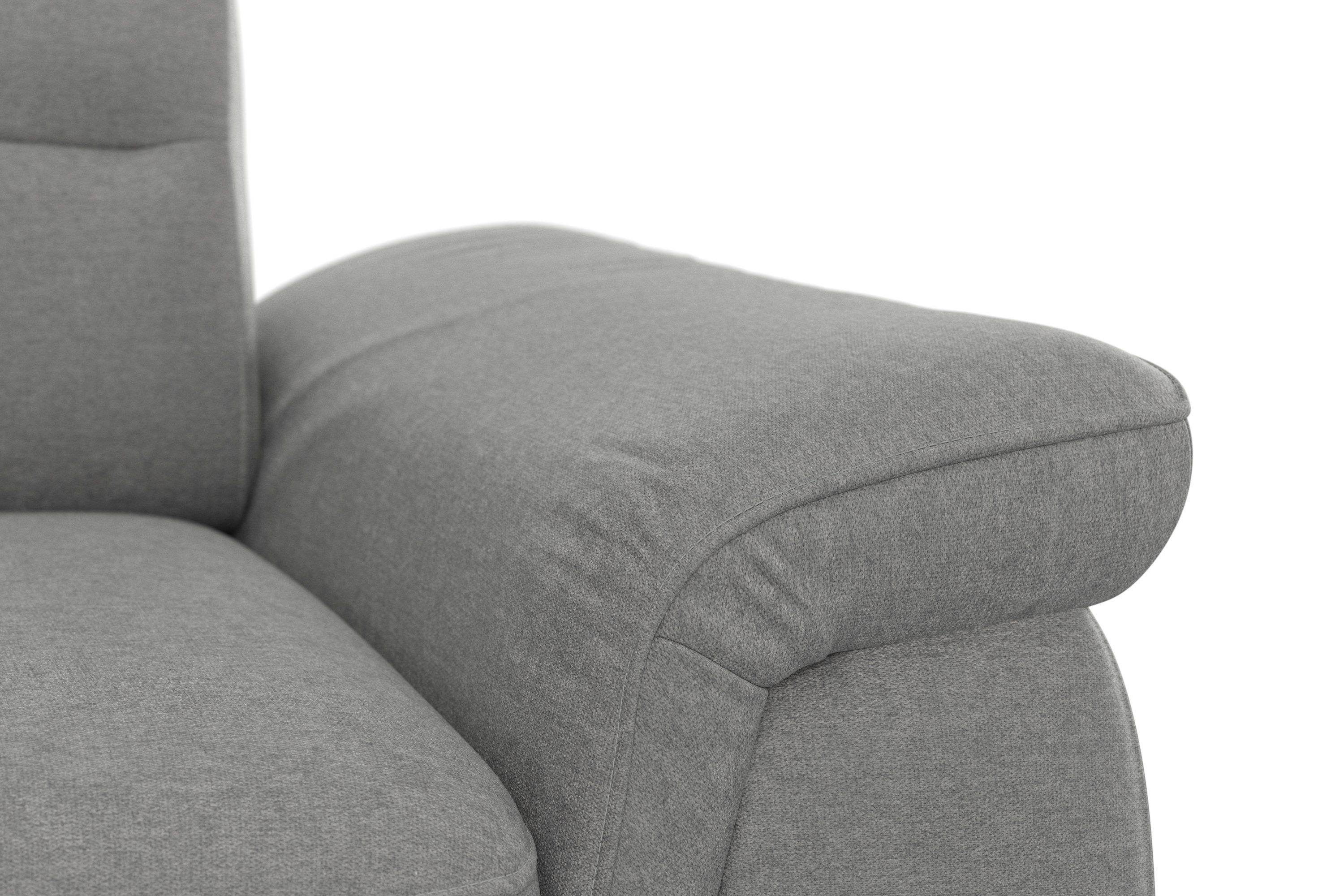 sit&more Hoekbank Sinatra L-vorm met ottomane, optioneel met verstelbare hoofdsteun en armleuning