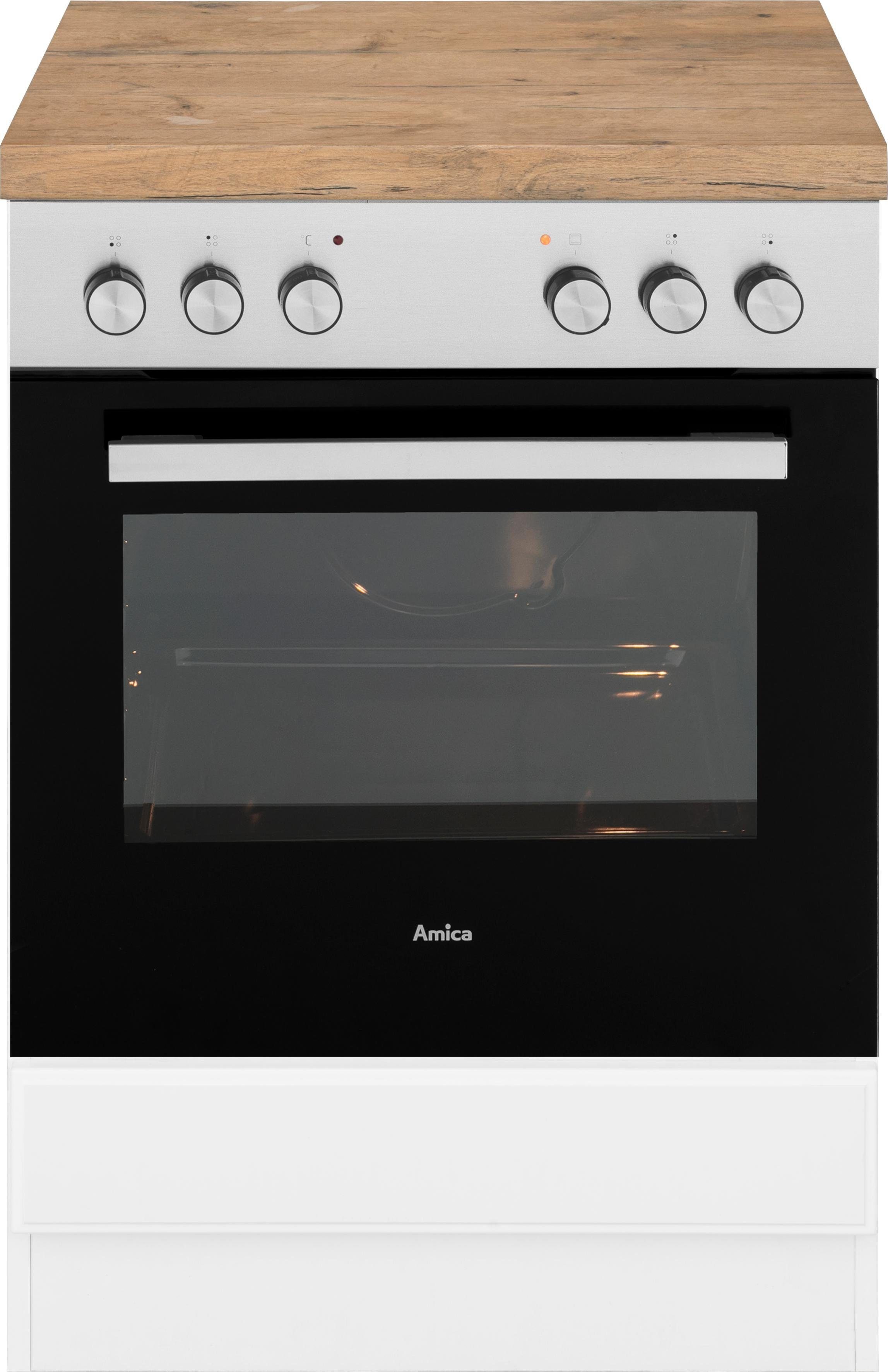wiho Küchen Ombouwkast voor oven Erla 60 cm breed met vakkenfront
