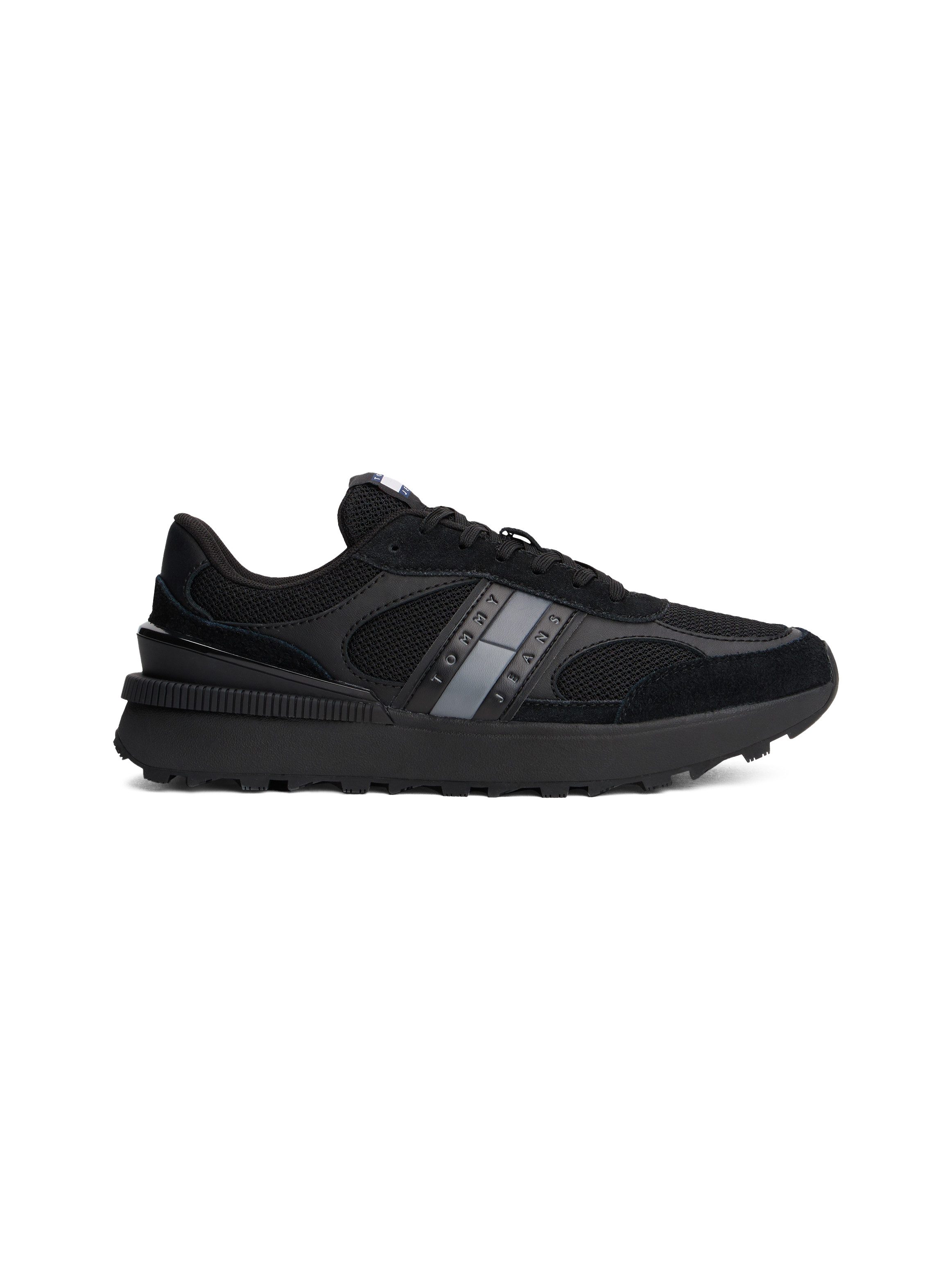TOMMY JEANS Sneakers TJM TECHNICAL RUNNER ESS , vrijetijdsschoen, halfschoen, veterschoen met gepolsterde schacht