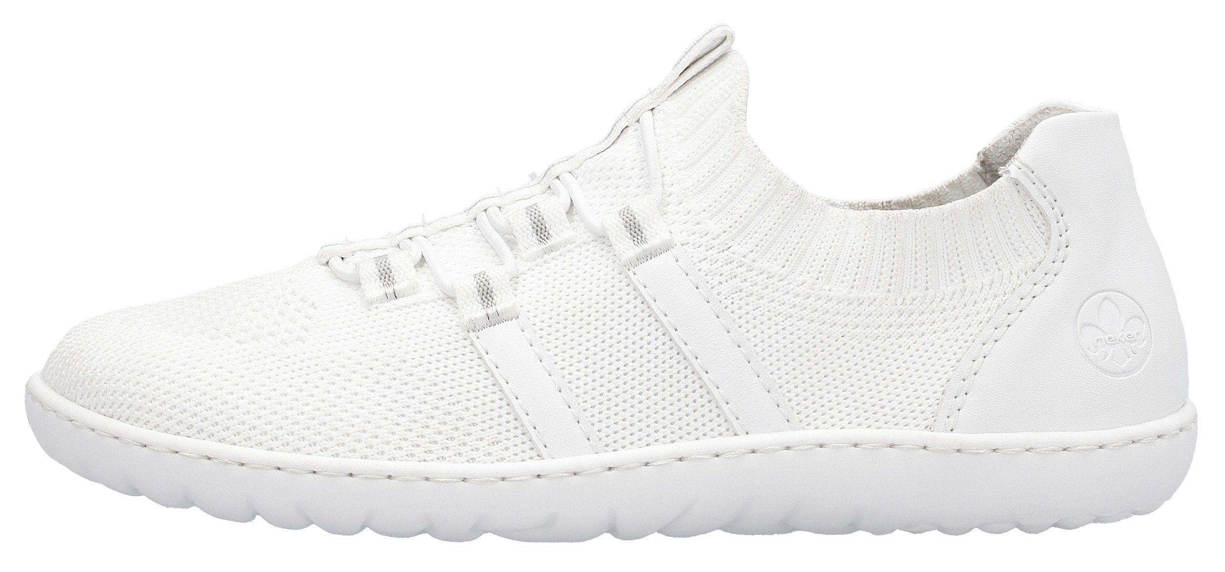 Rieker Slip-on sneakers Barefootschoenen , slipper, vrijetijdsschoen, lage schoen met elastische brei-schaft