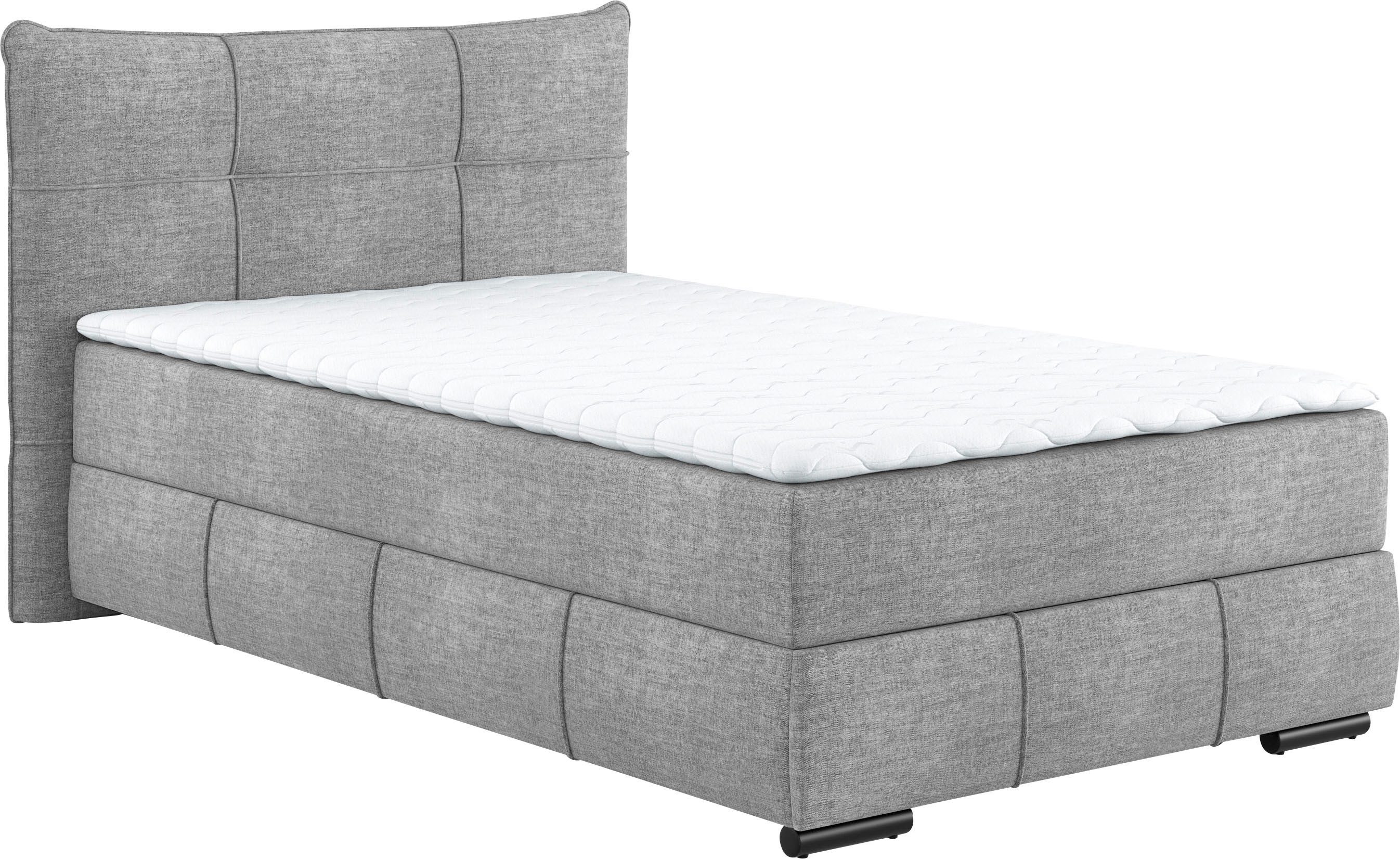 Mr. Couch Boxspring Brewdley met bedkist, incl. matras Topmatras en sierkussen, in verschillende hardheden beschikbaar