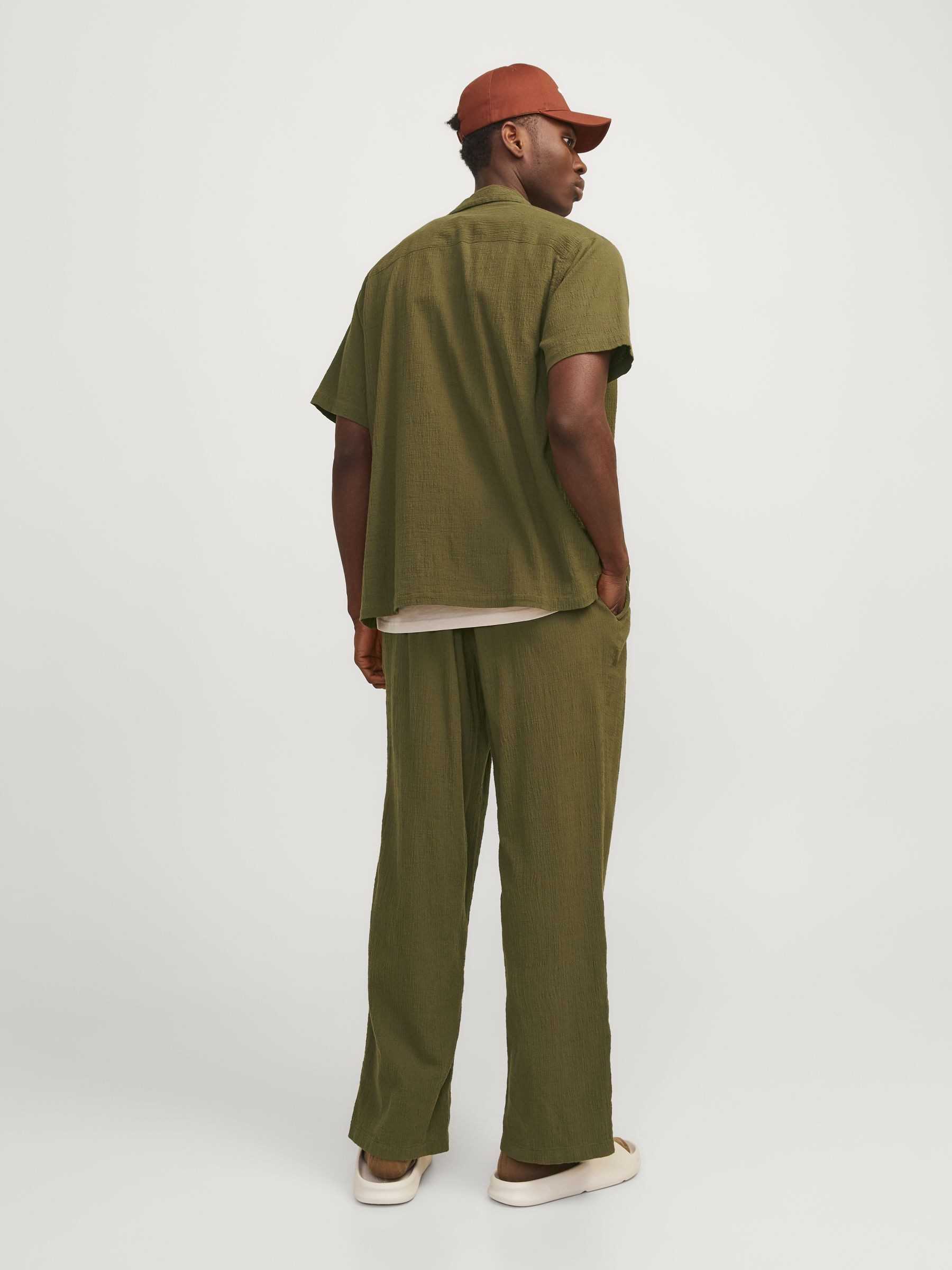 Jack & Jones Overhemd met korte mouwen JORLUKE CRINKLE RESORT SHIRT SS SN