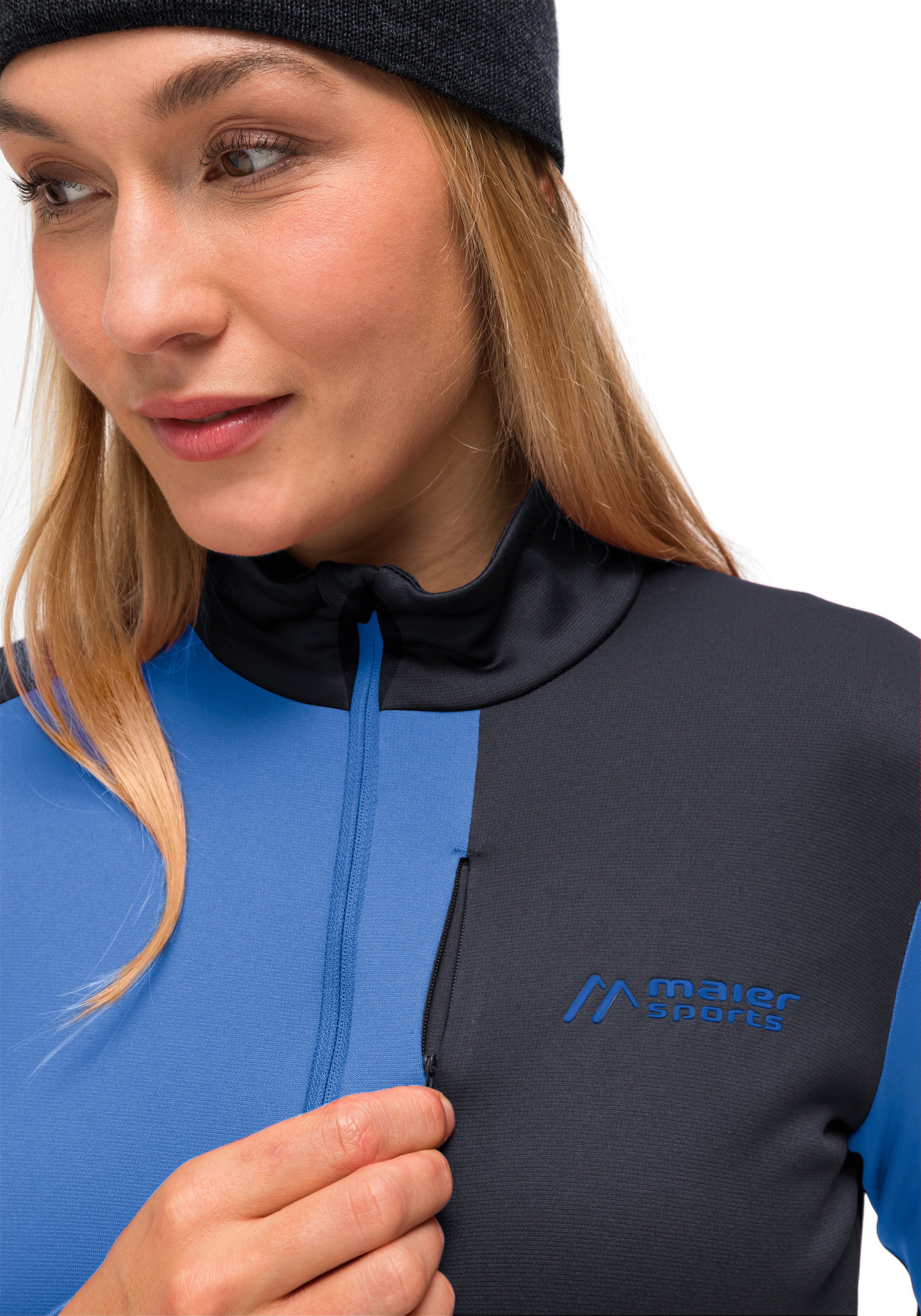Maier Sports Fleecejack Purga Jacket Dames midlayer, fleece met opgeruwde binnenkant