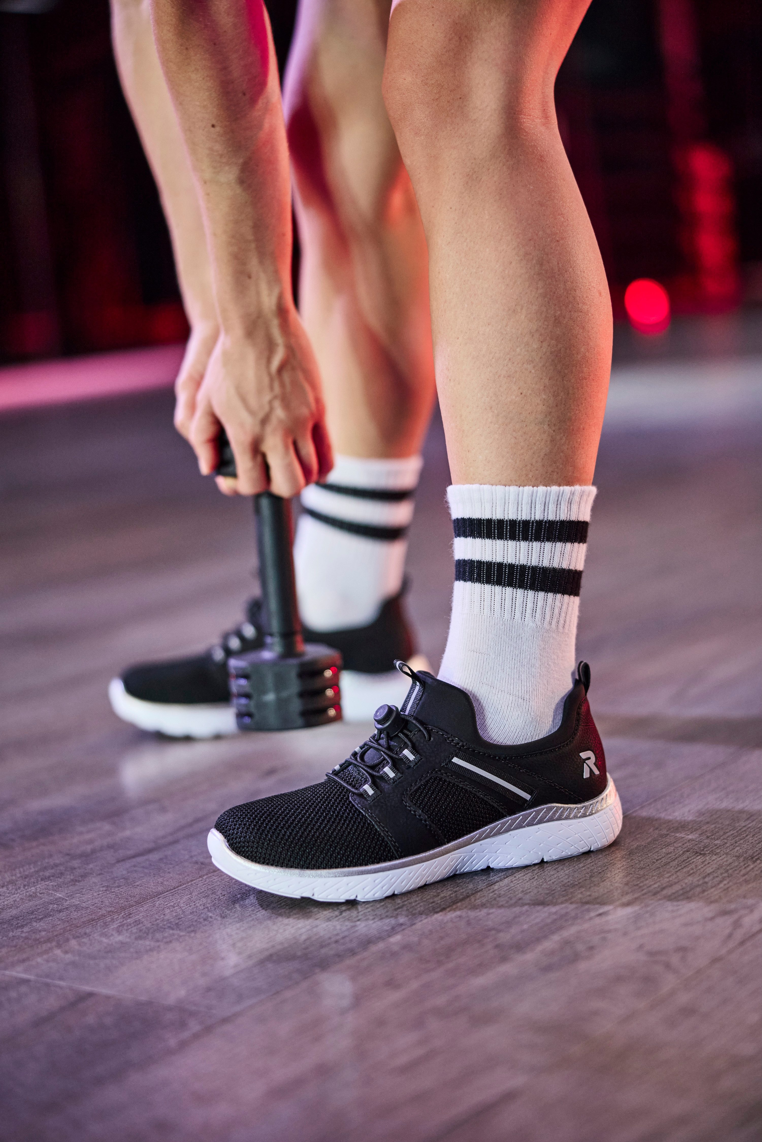 RIEKER Sport Slip-on sneakers , instapschoen, lage schoen, vrijetijdssneaker met trekbanden