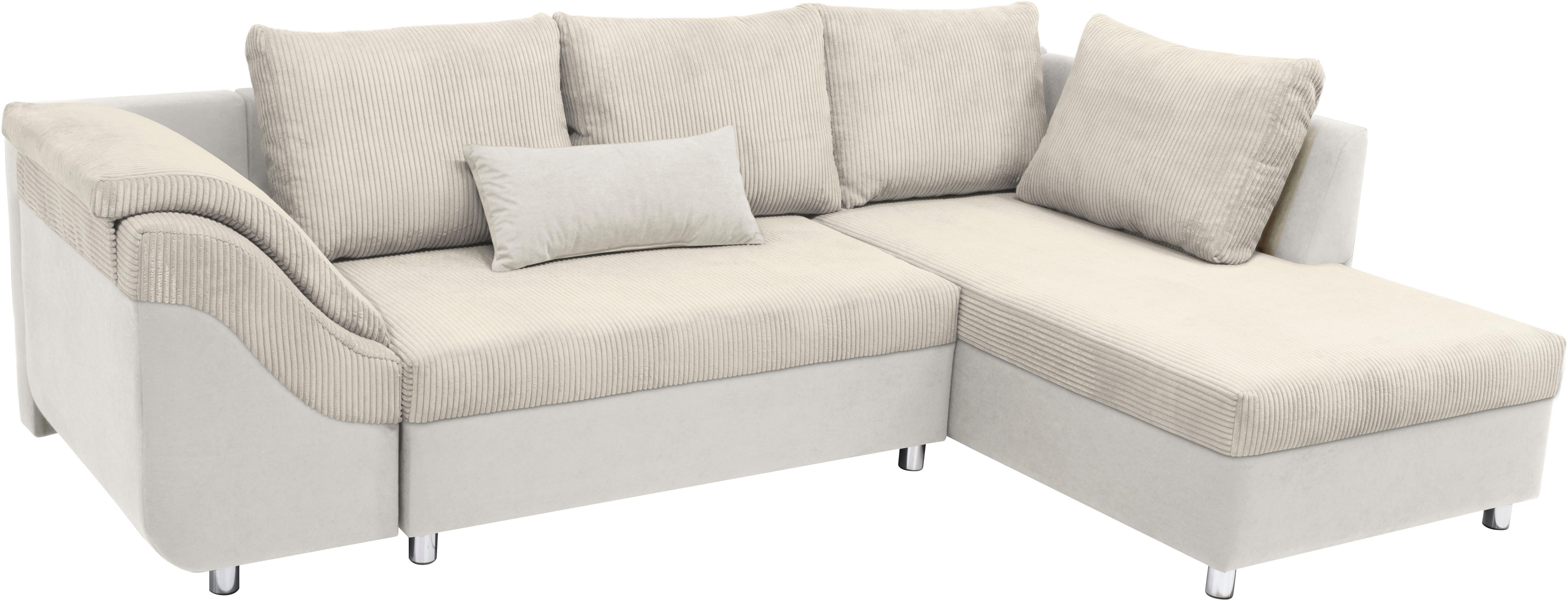 COLLECTION AB Hoekbank Sally L-vorm met en zonder slaapfunctie, inclusief losse rug- en sierkussens