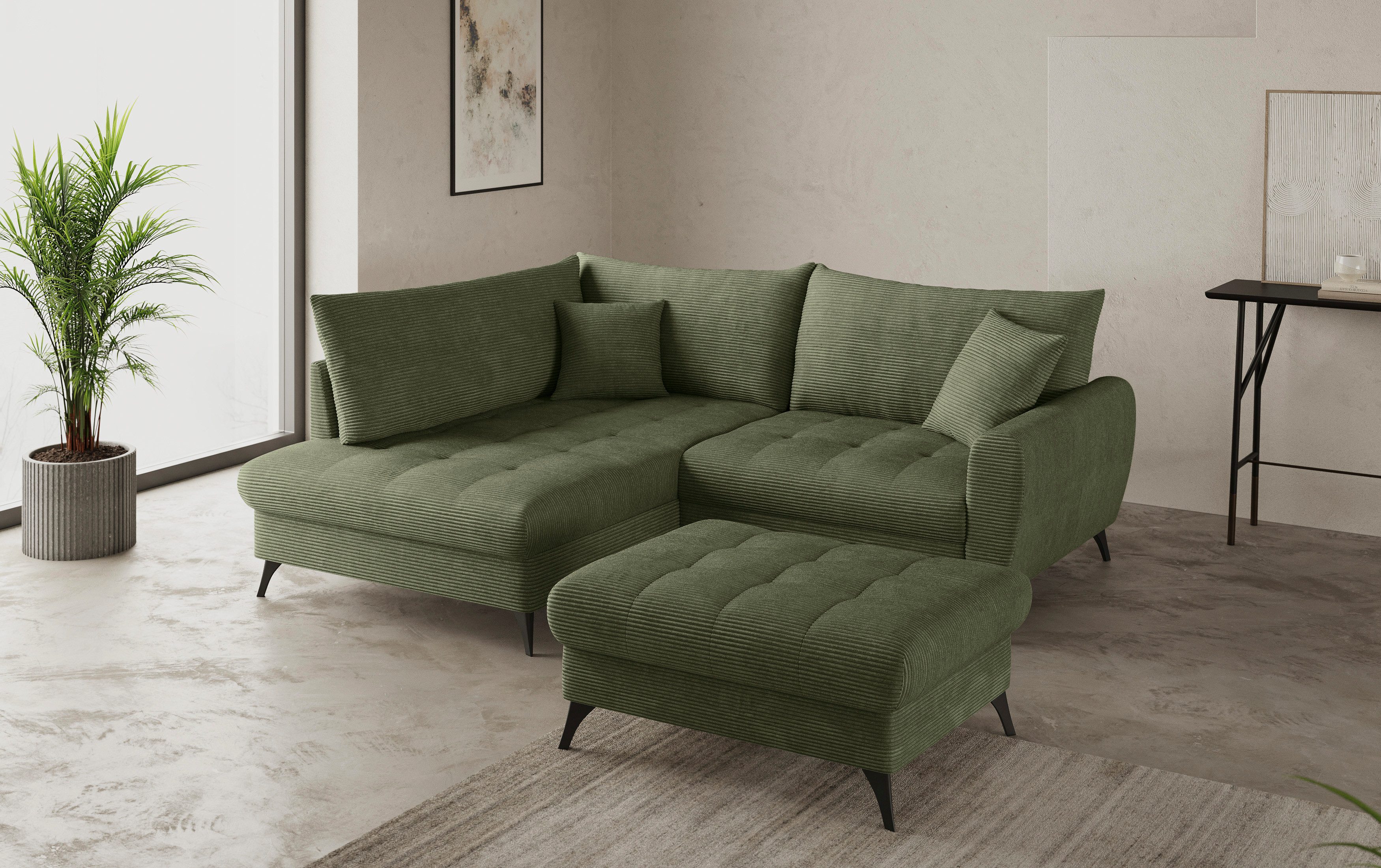Mr. Couch Hockerbank Blackburn II Geschikt voor de set, optioneel met koudschuim