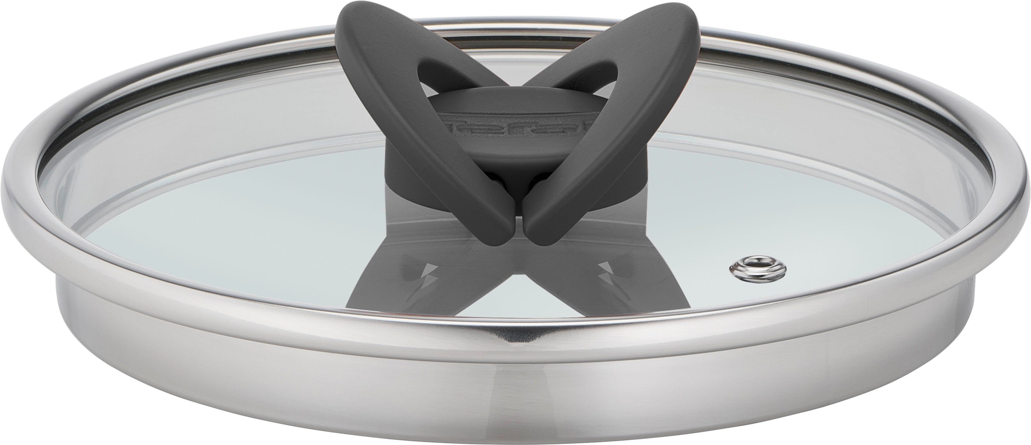 Tefal Pannenset G7376S Opti'Space Thermo-Fusion-bodem, voor alle kookplaten inclusief inductie (set, 6-delig)