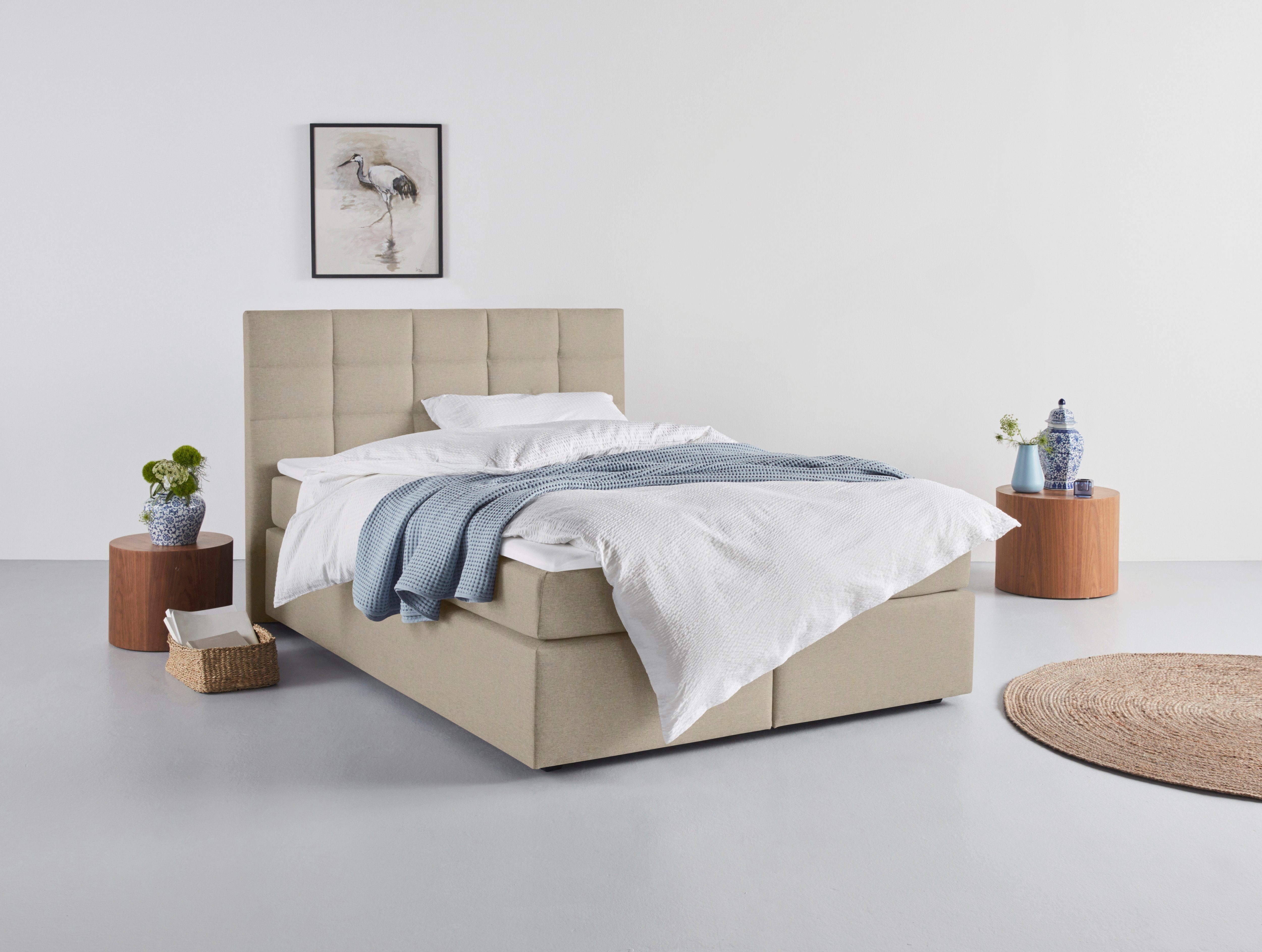 INOSIGN Boxspring Tynan optioneel met bedbox, verkrijgbaar in h2, h3 & h4