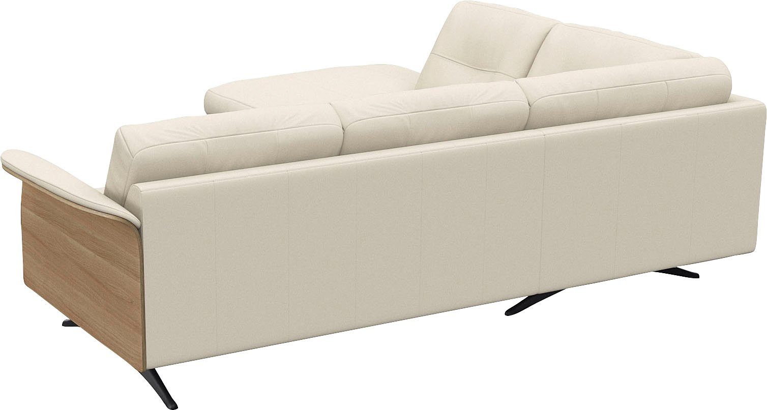 FLEXLUX Hoekbank Glow, super comfortabel door hoogwaardige zitconstructie met binnenvering, L-vorm