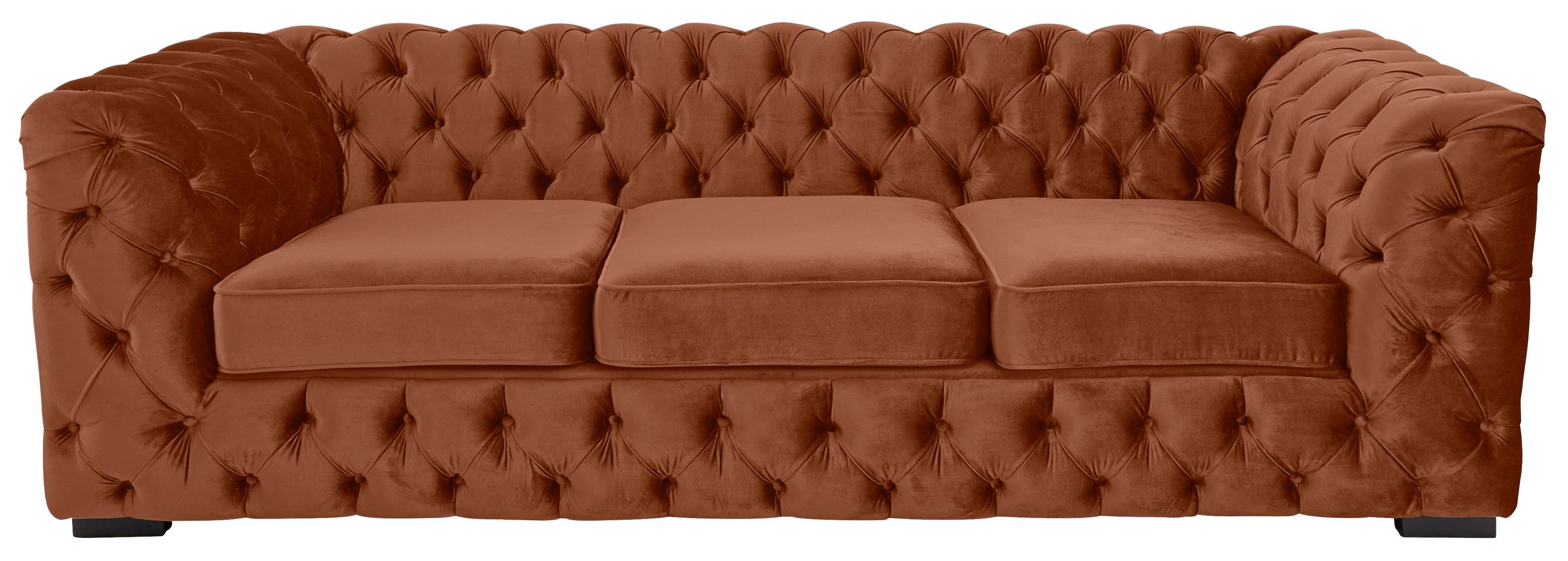 Guido Maria Kretschmer Home&Living 3-zitsbank Kalina met klassieke chesterfield-capitonnage