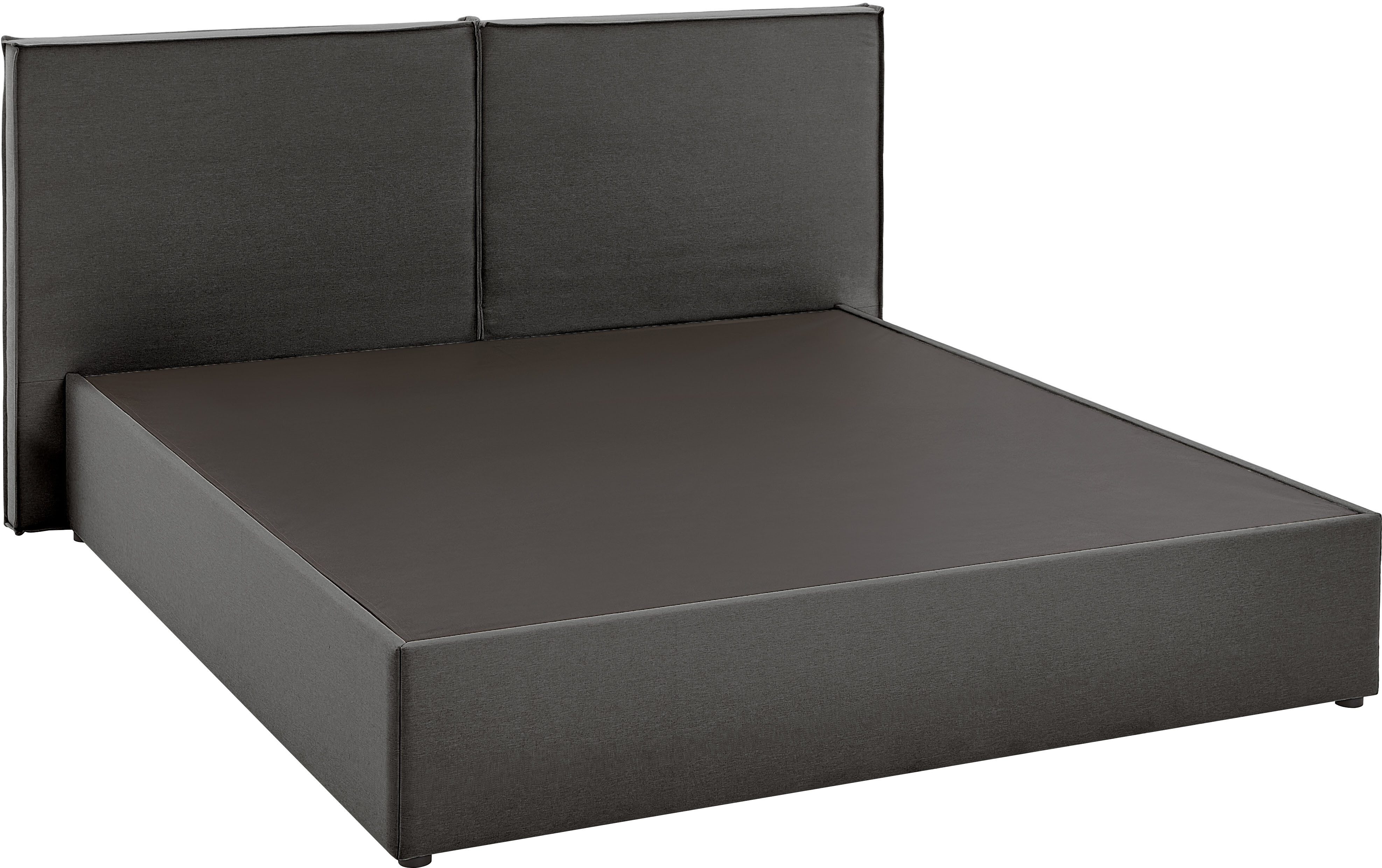 ATLANTIC home collection Boxspring NIKITA bodembedekkend bed, optioneel met matras en topper