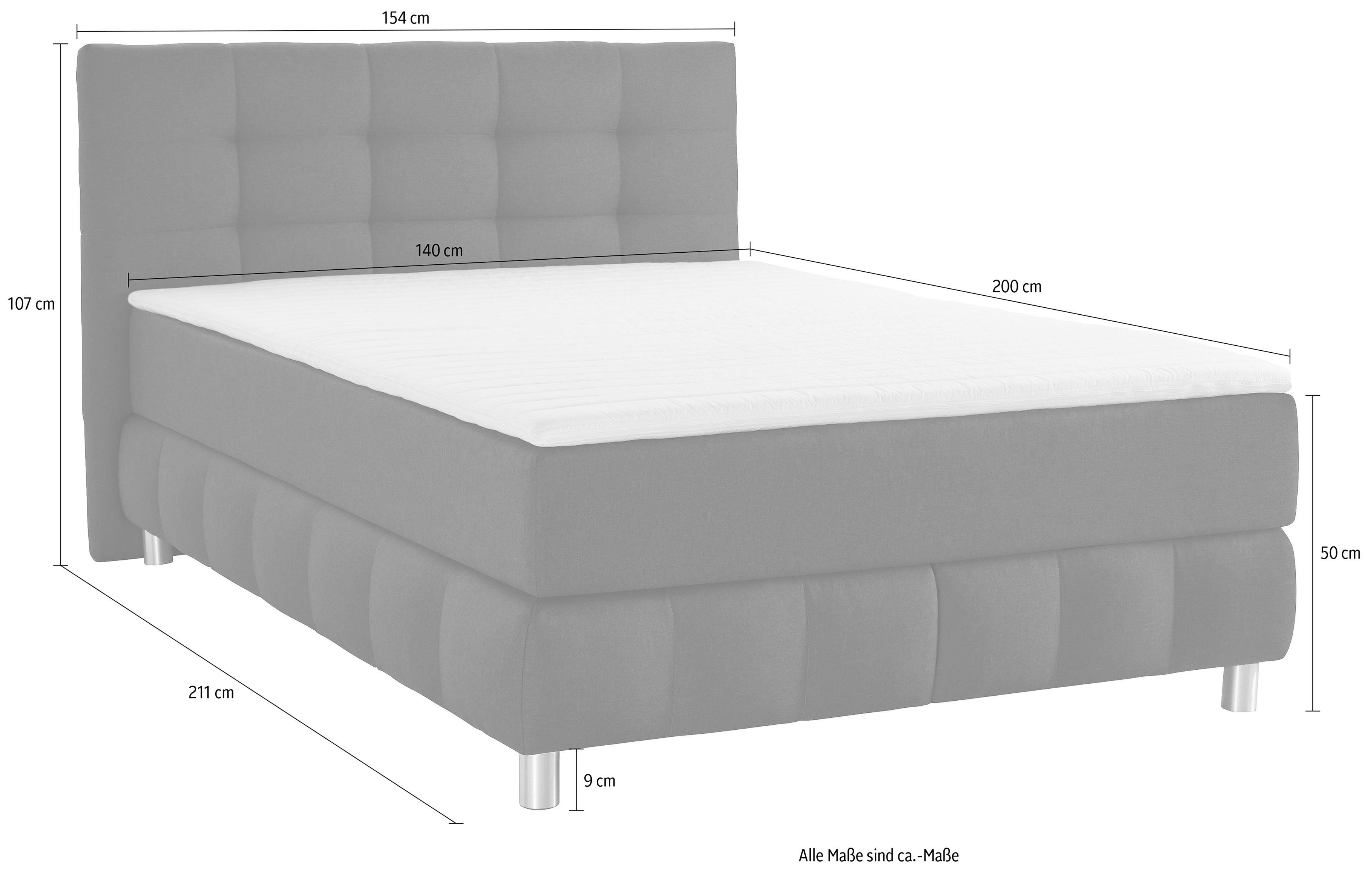 andas Boxspring Salo incl. topmatras, 6 breedten, 2 hardheden, tfk ook in hardheid 4