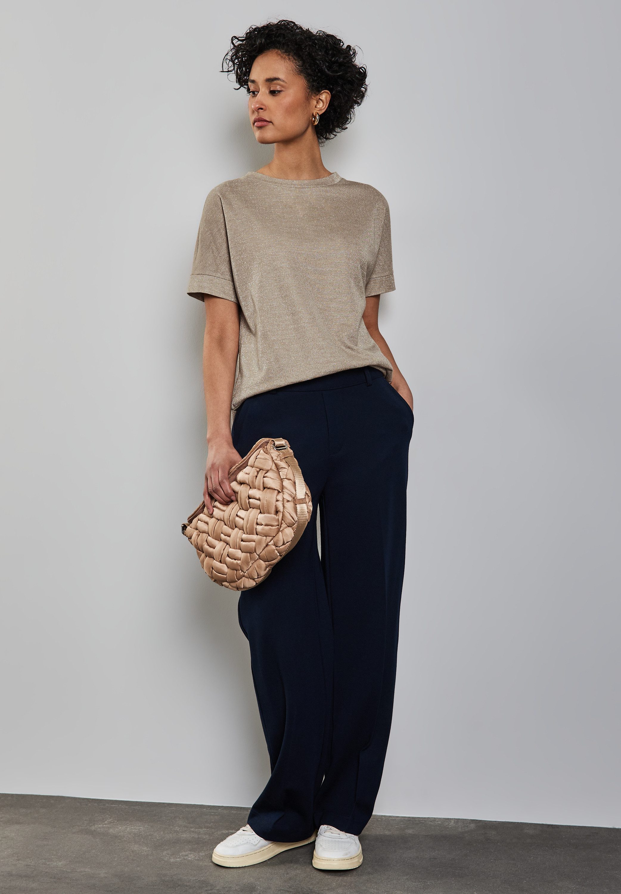 STREET ONE T-shirt met glitterdetails