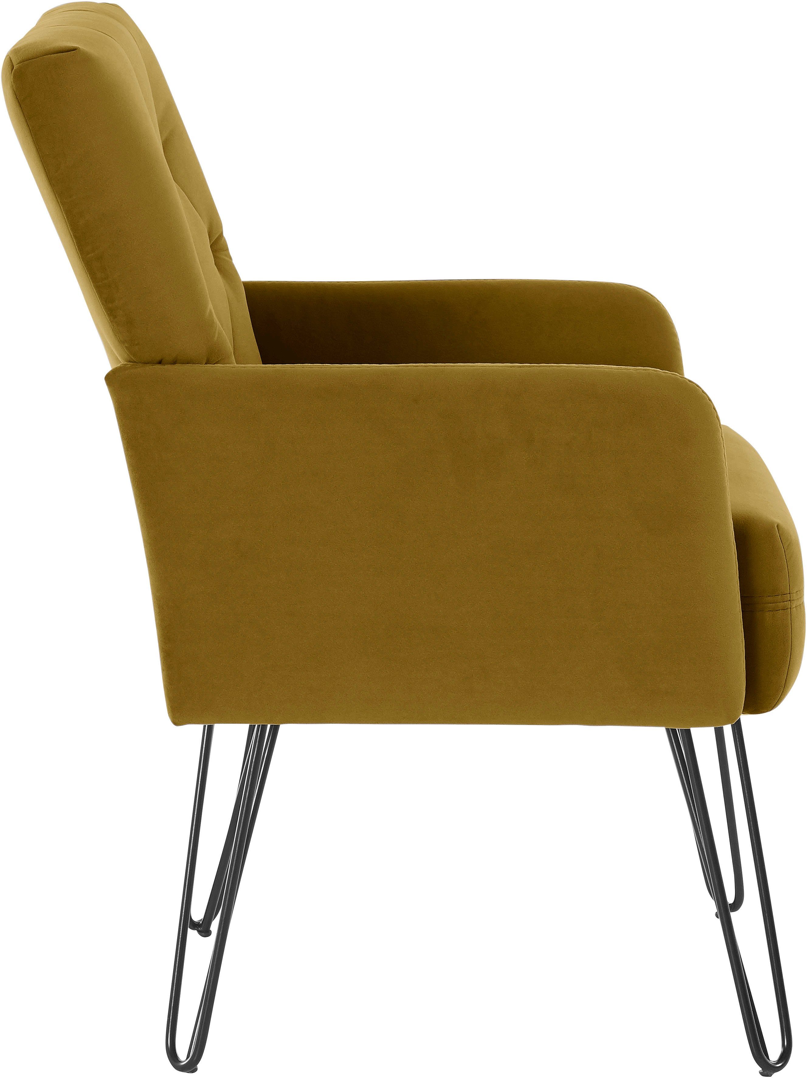 exxpo - sofa fashion Fauteuil Doppio, loungesessel met designonderstel, comfortabel en elegant