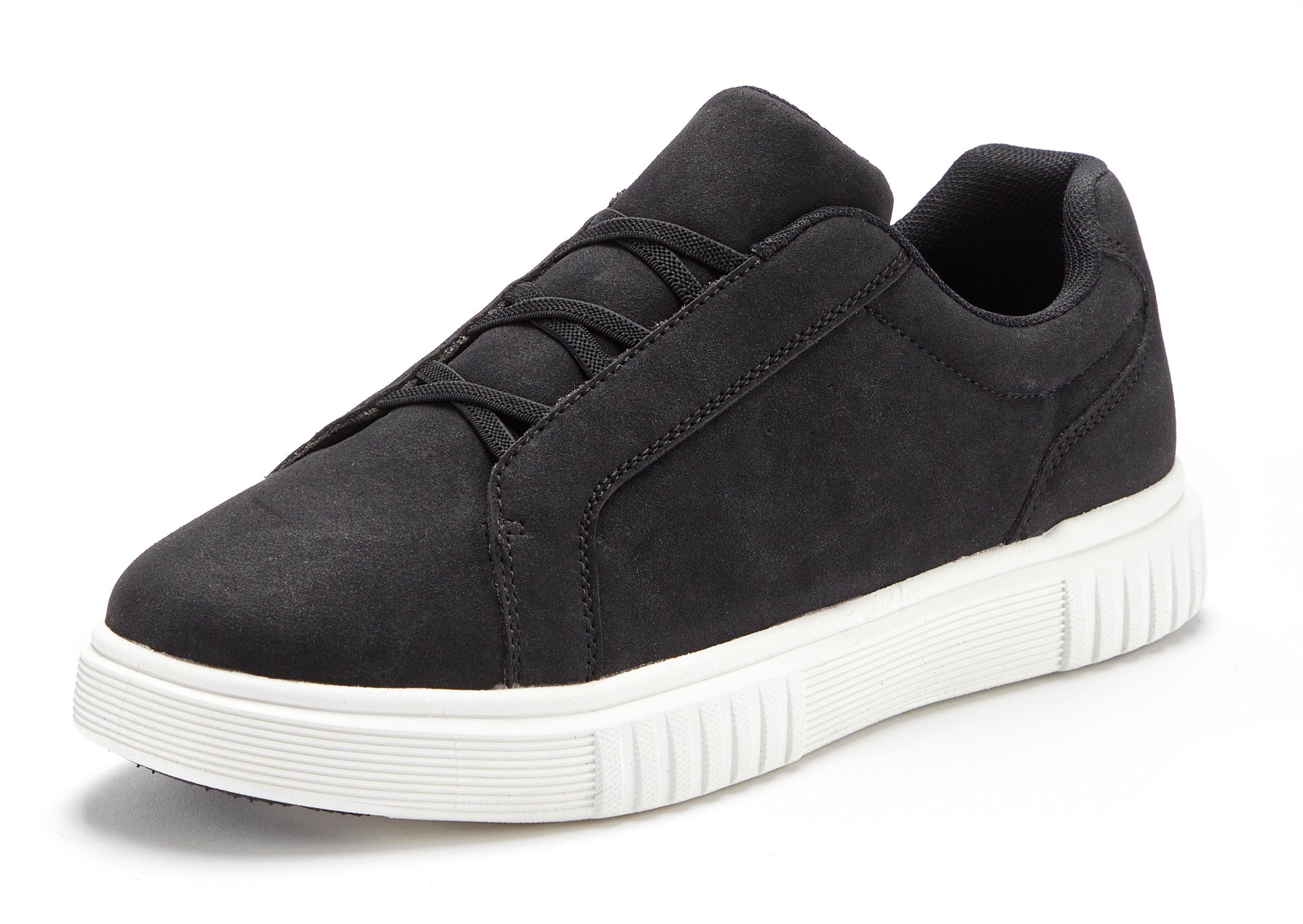 John Devin Sneakers Vrijetijdsschoen, met elastische banden voor snel instappen, unisex vegan