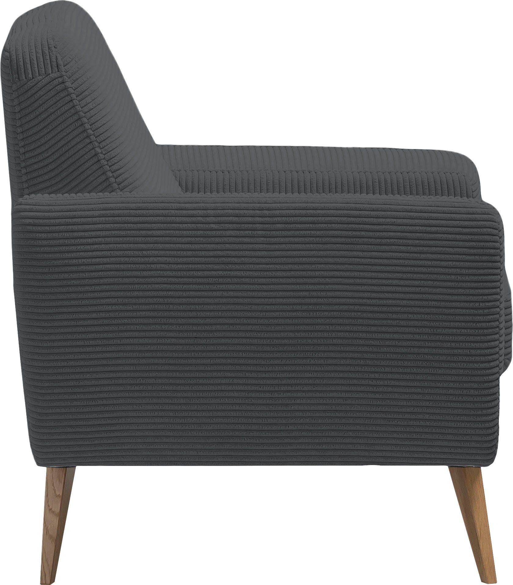 exxpo - sofa fashion Fauteuil Samso, loungestoel elegant en comfortabel, actuele cord bekleding