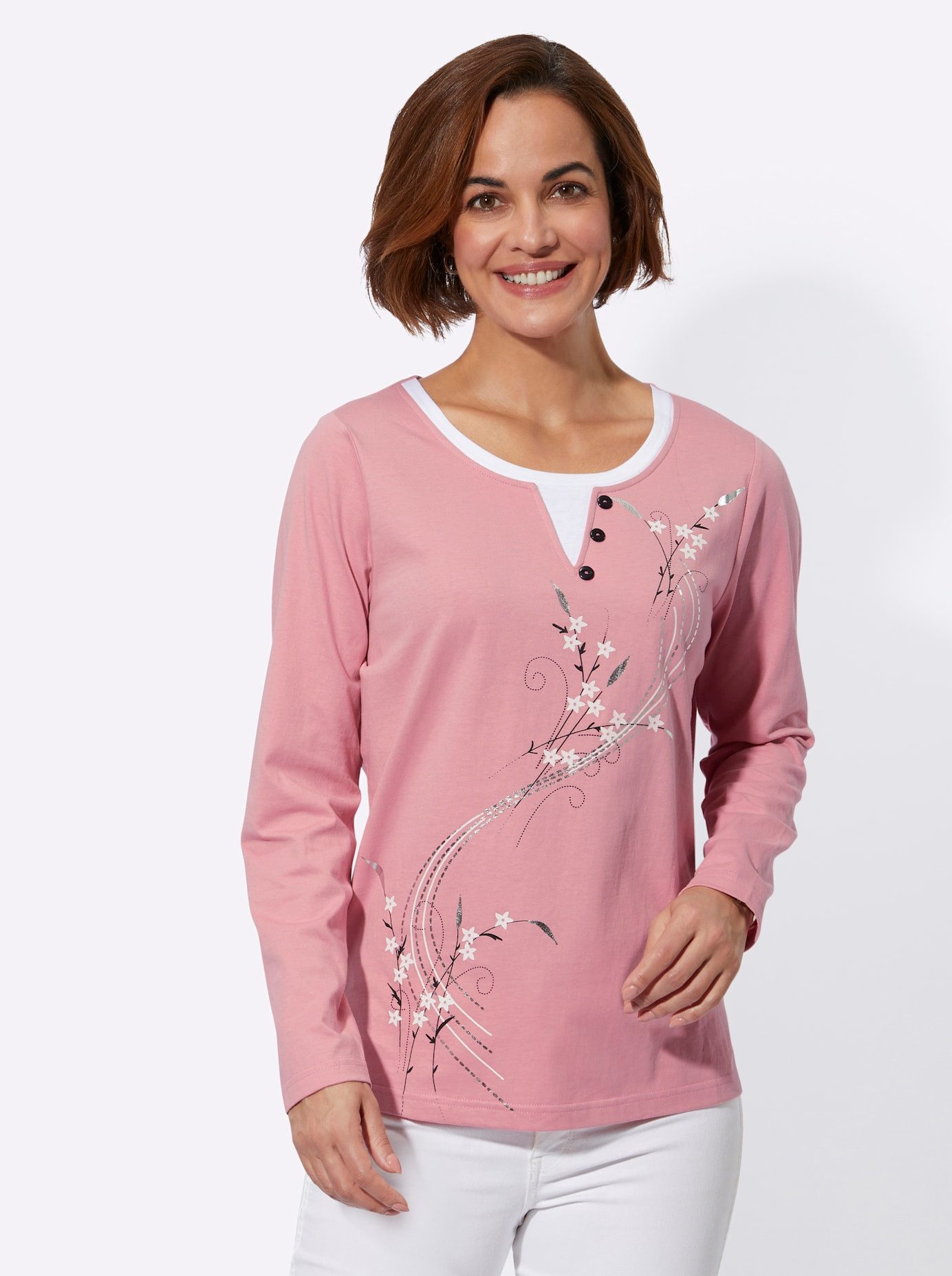 Classic Basics 2-in-1-shirt Shirt (1-delig)