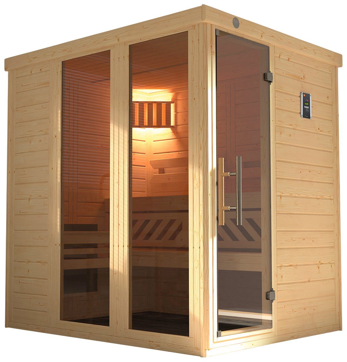 weka Sauna Kemi Panorama 7,5 kw bio-kachel met externe bediening