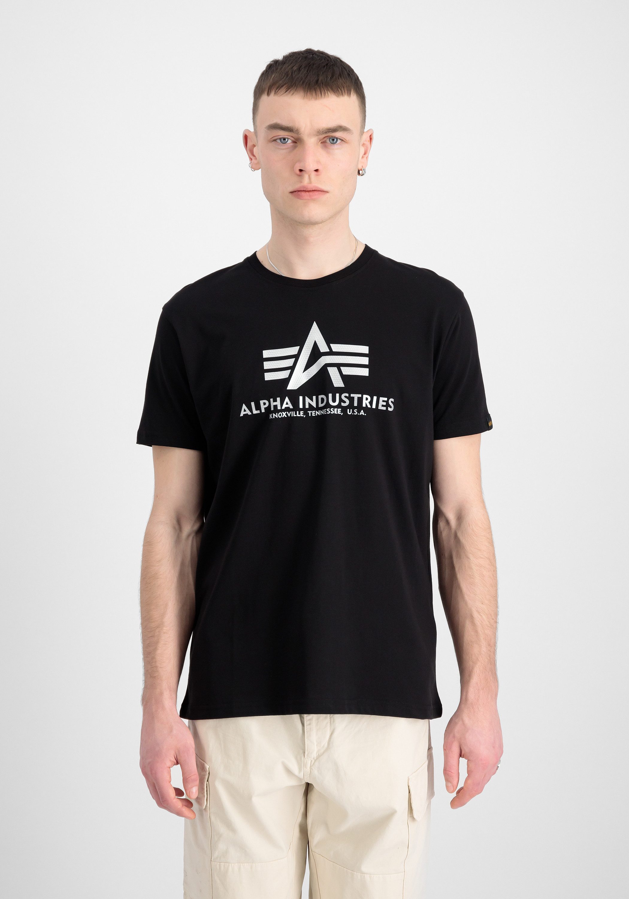 Alpha Industries T-shirt Men T-Shirts Basic T Carbon