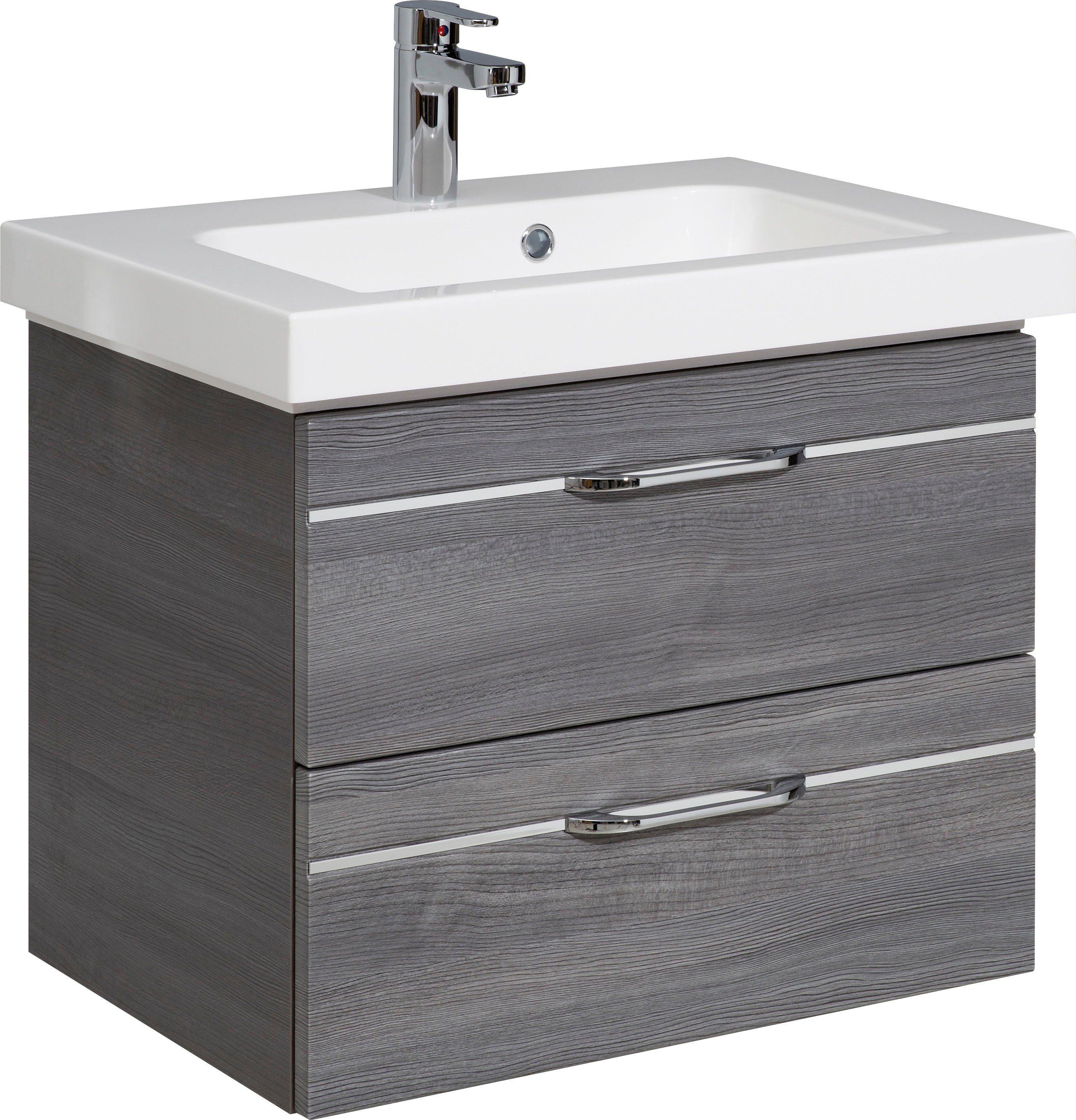 Saphir Badkamerserie Balto sprint, wastafelmeubel met mineraalmarmeren wastafel, 64,4 cm breed (1 stuk)