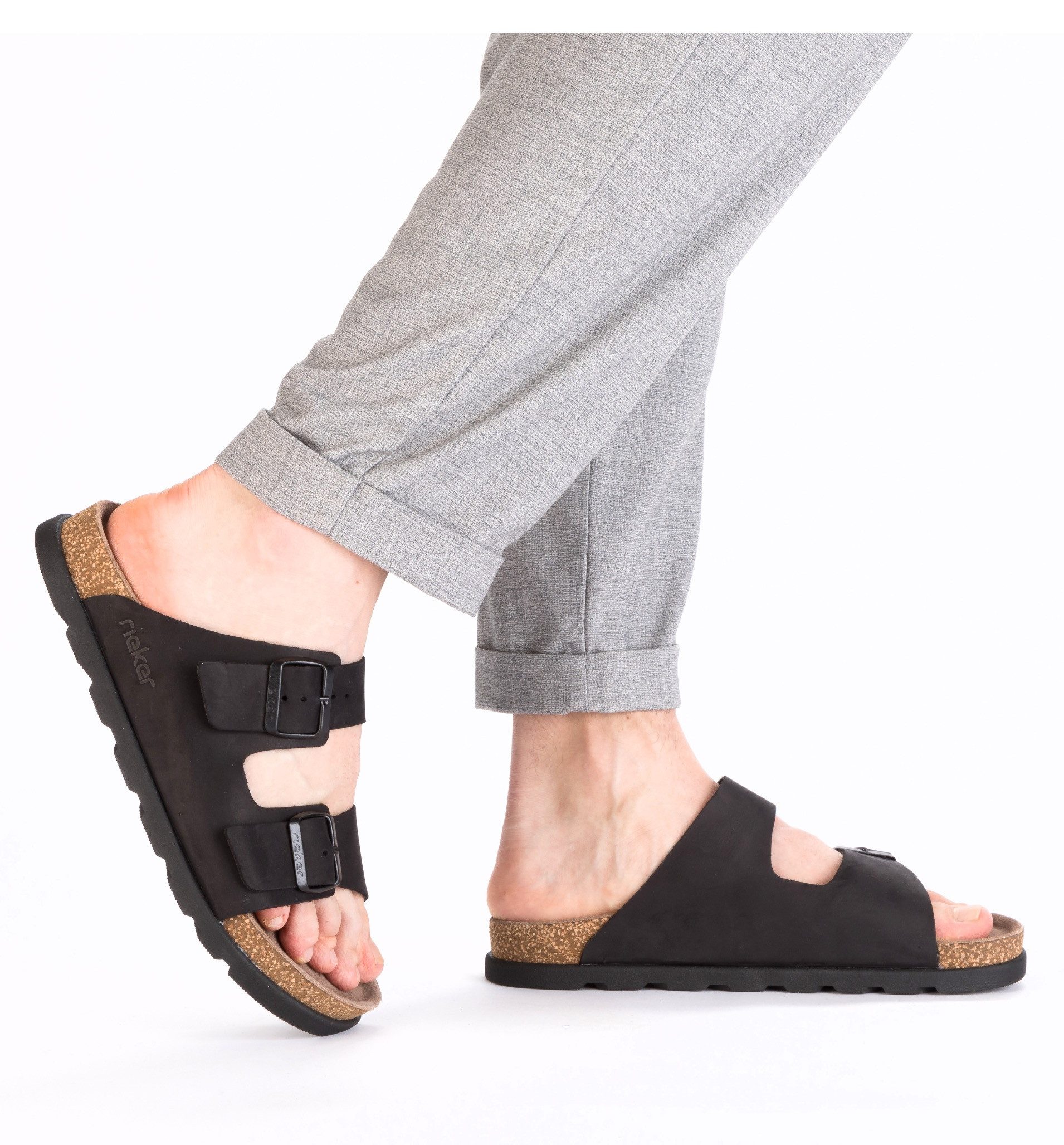 Rieker Slippers , zomer schoen, strand schoen, huisschoen met comfortabel voetbed