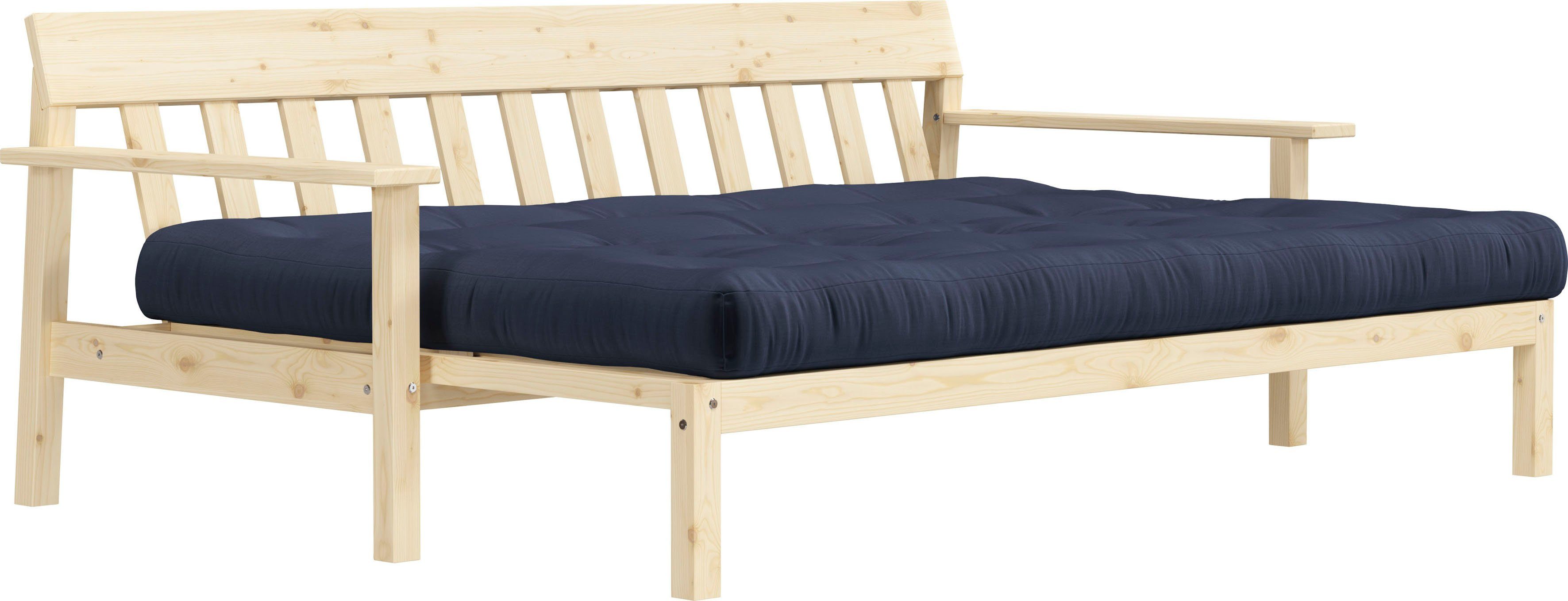 Karup Slaapbank Unwind Met houtstructuur, incl. futonmatras, ligoppervlak 130x190 cm
