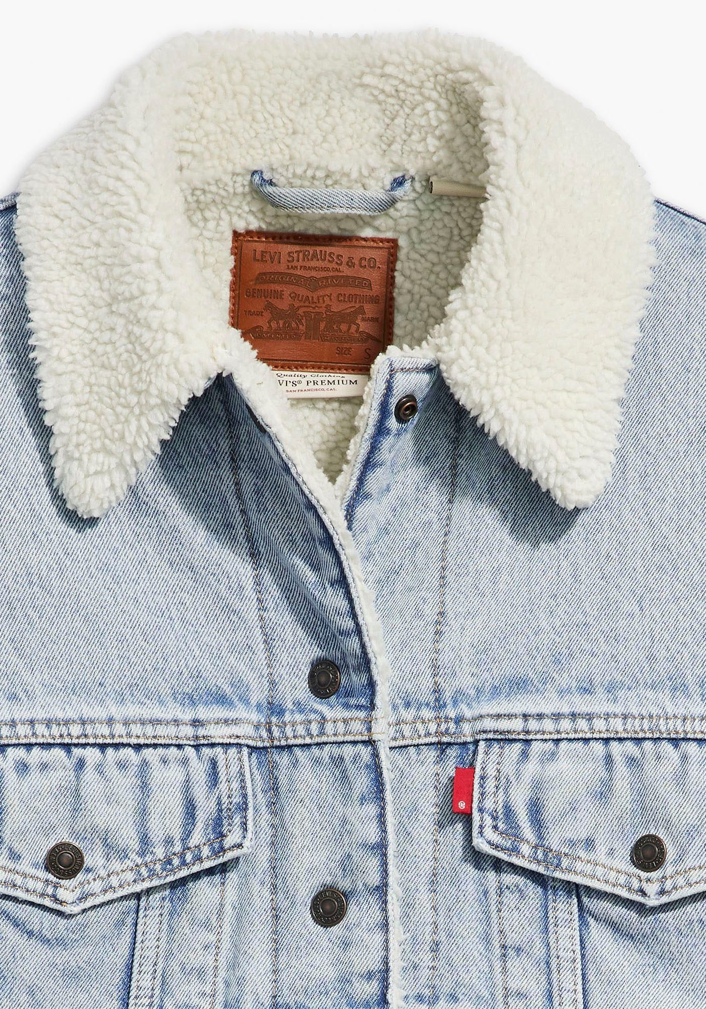 Levi's® Jeansjack SHERPA TRUCKER met teddy-pluche
