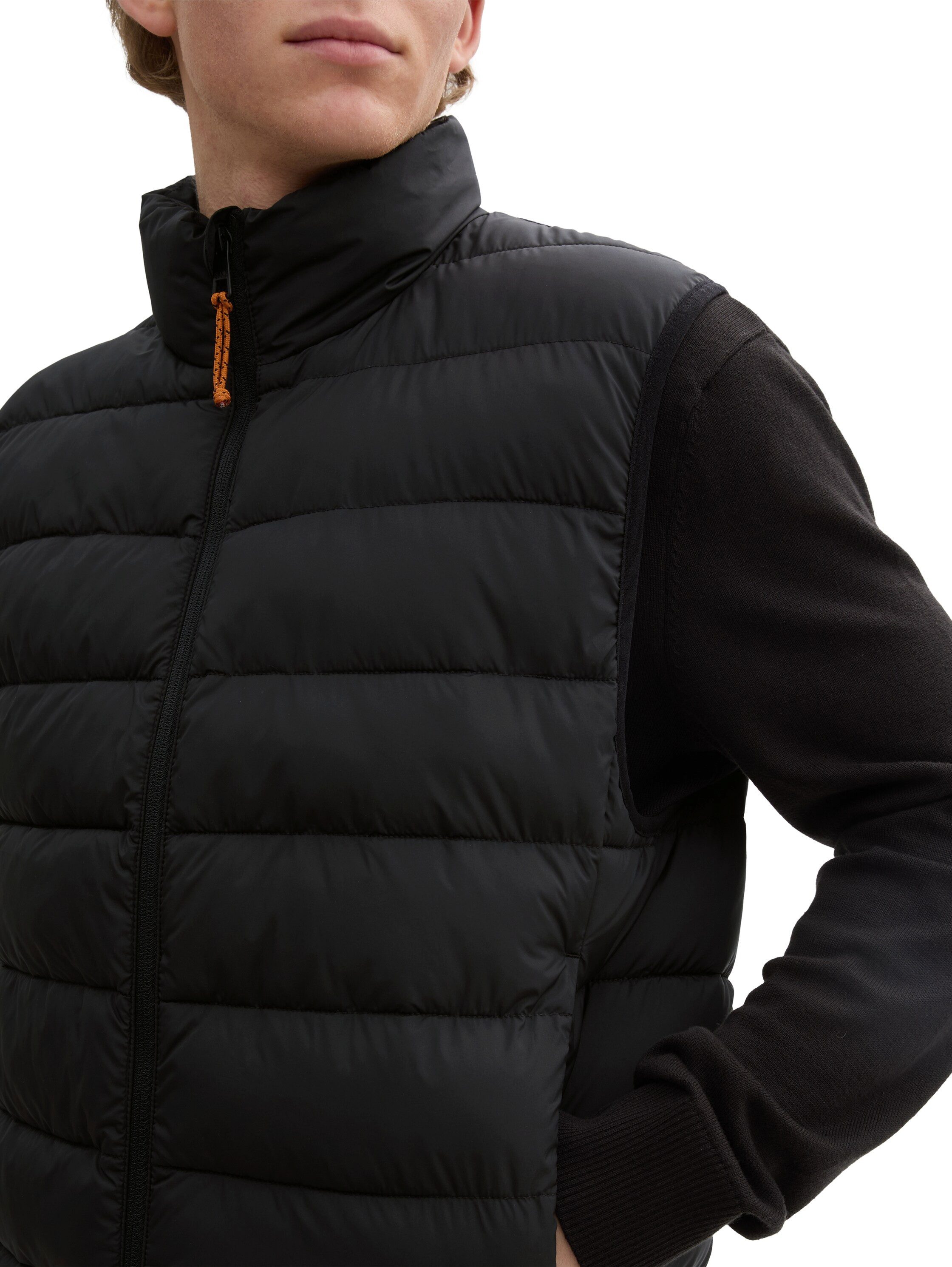 Tom Tailor Denim Bodywarmer met rits en staande kraag