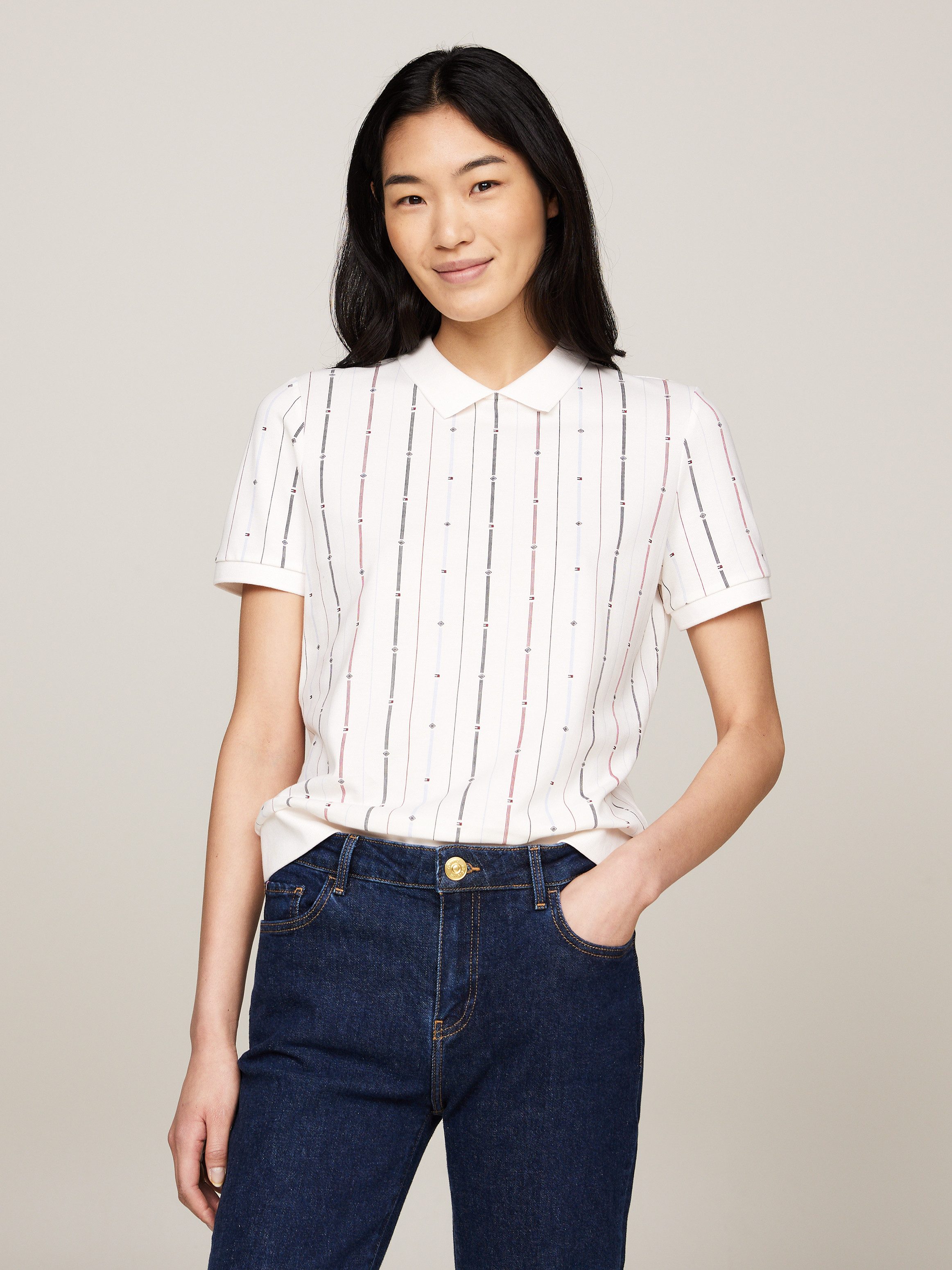Tommy Hilfiger Poloshirt REG FLAG STRIPE C-NK POLO SS