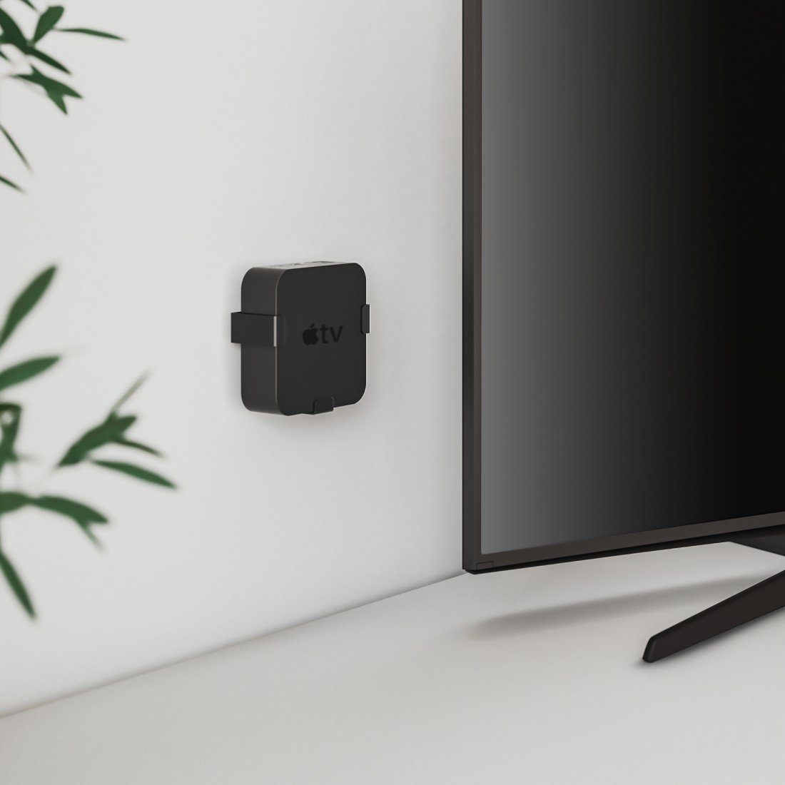 Hama Tv-wandhouder Wandbeugel voor Apple TV HD (4e gen.) Apple TV HD 4K (1./2./3. gen.)