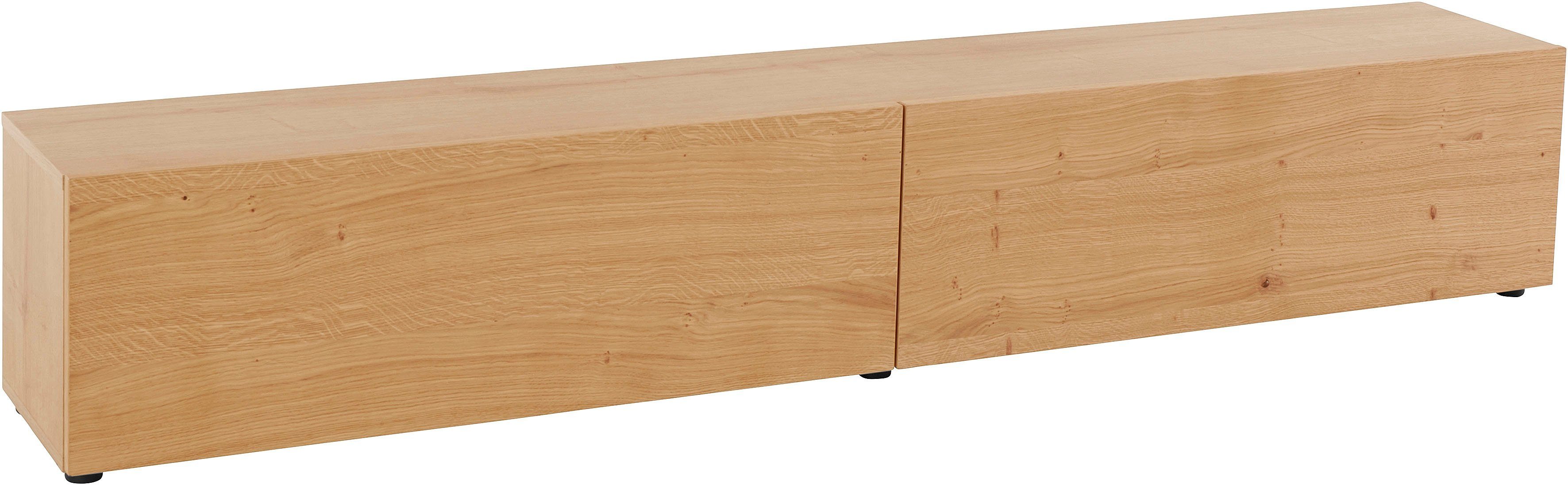 VOGL Möbelfabrik Tv-meubel 1237 Breedte 184 cm, hangend en staand, front van gefineerd eiken