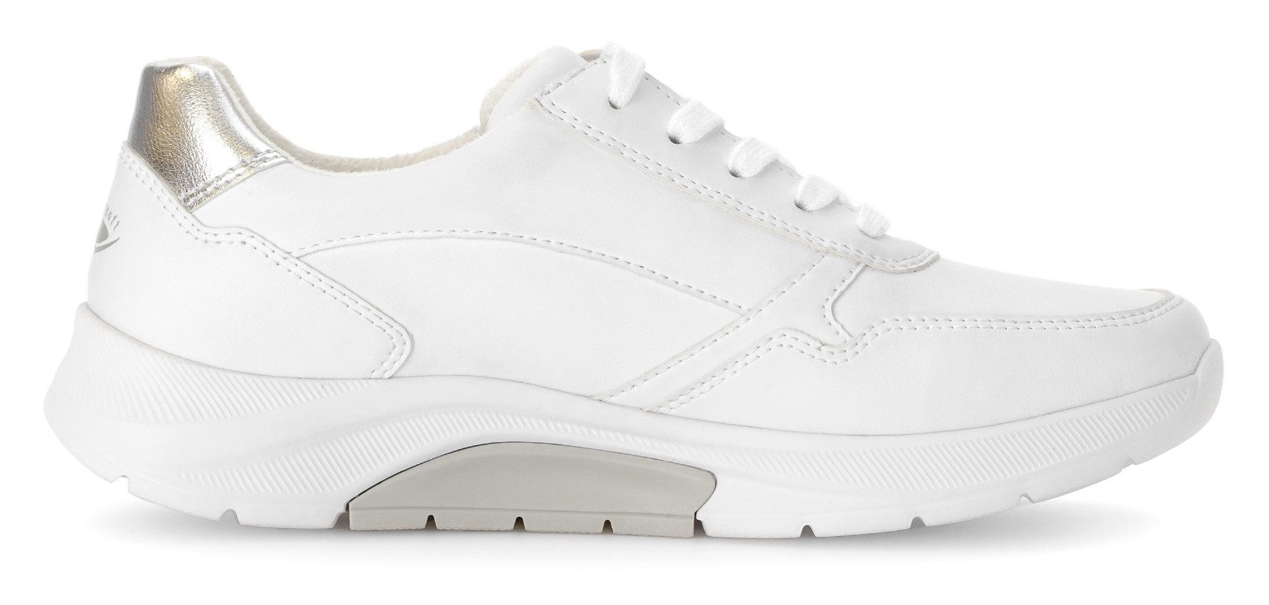 Gabor Rollingsoft Sneakers met sleehak , vrijetijdsschoen, lage schoen, veterschoen, uitneembaar verwisselbaar voetbed