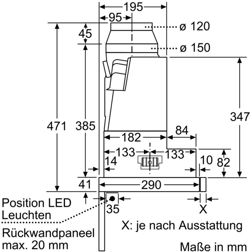 NEFF Vlakscherm-afzuigkap D46ML54X1