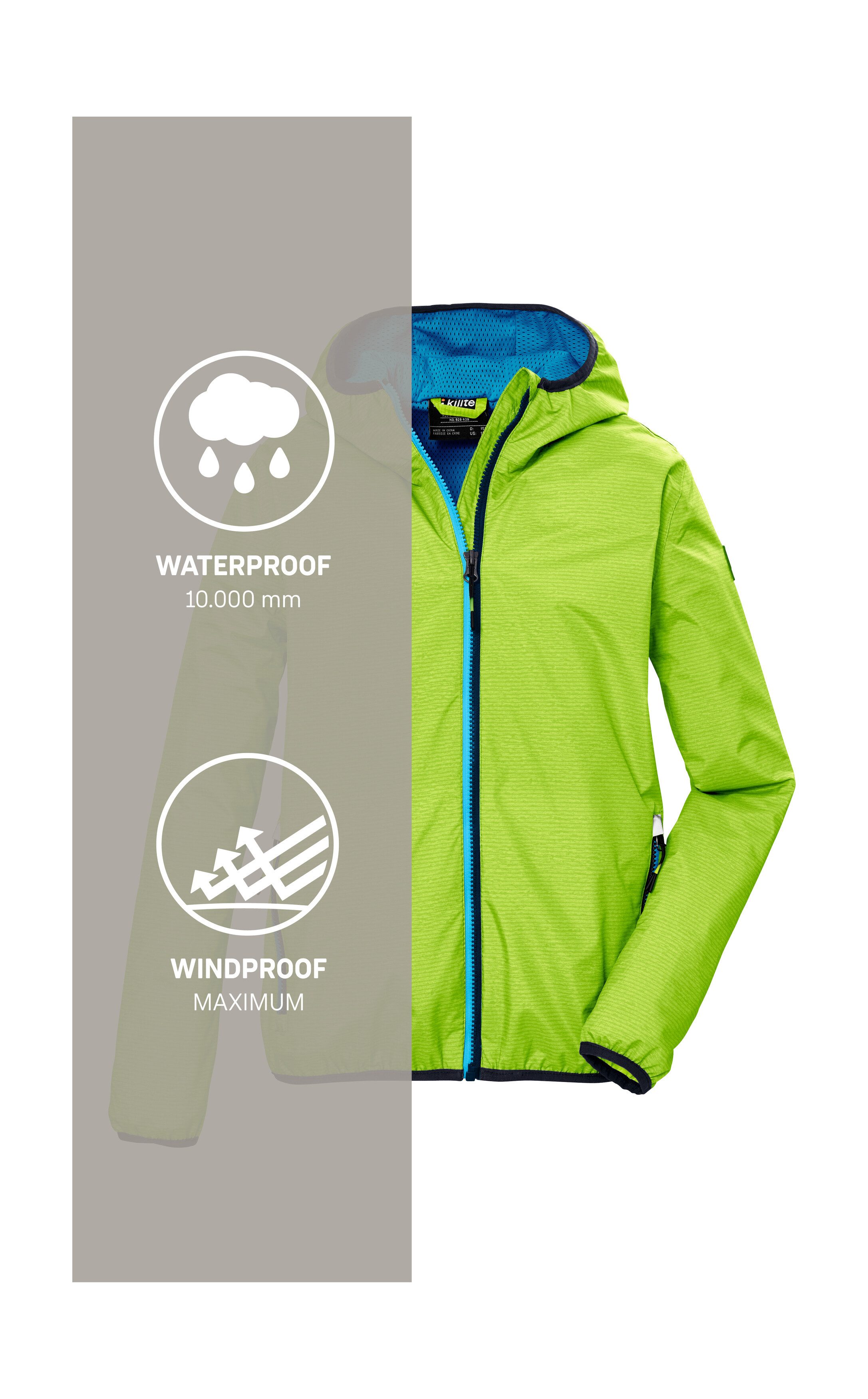 Killtec Functioneel jack KOS 147 BYS JCKT Wind- en waterdichte functionele jas met capuchon