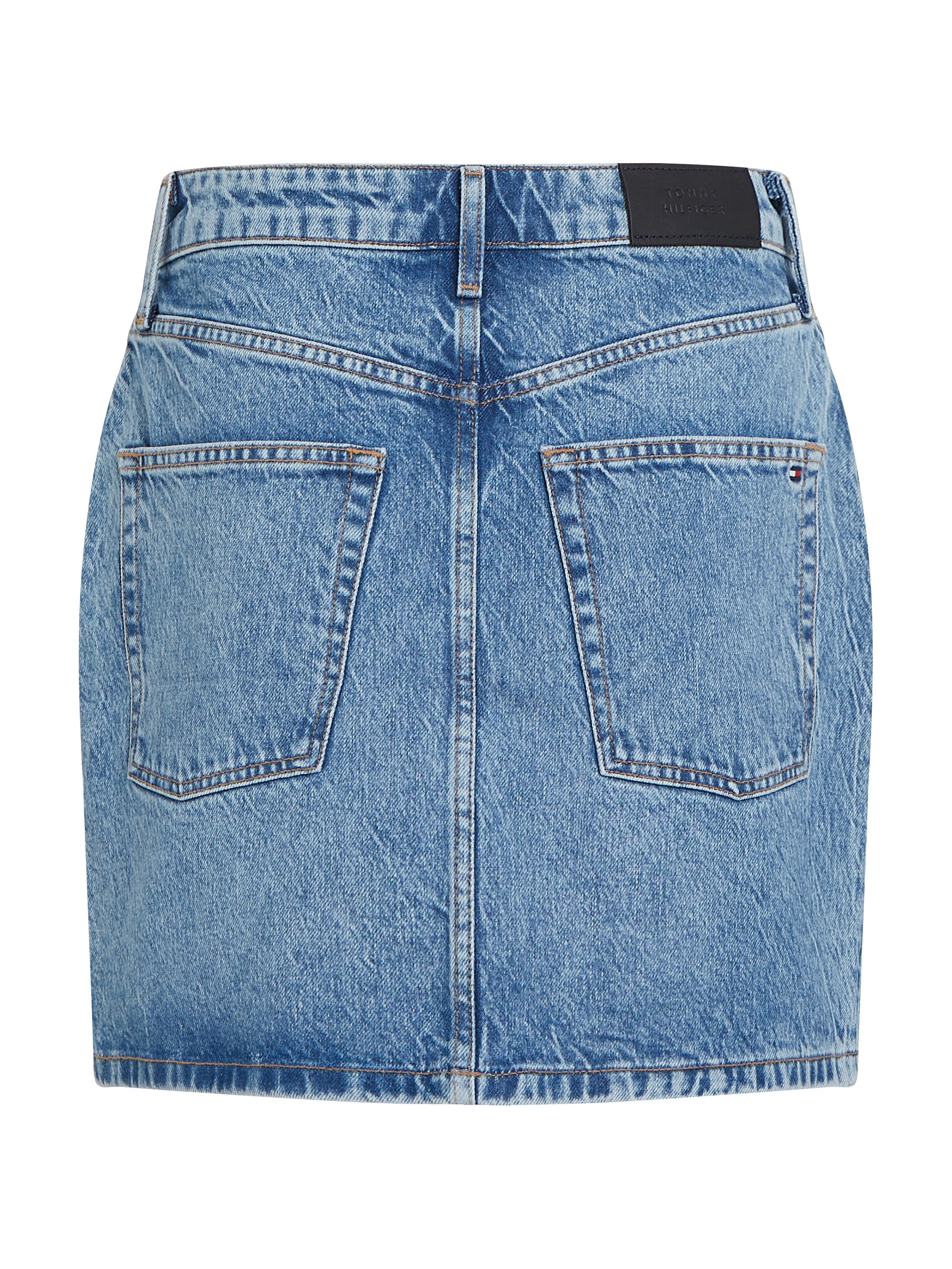 Tommy Hilfiger Jeans rok DNM MINI SKIRT HW ALI in mini-lengte, in blauwe was